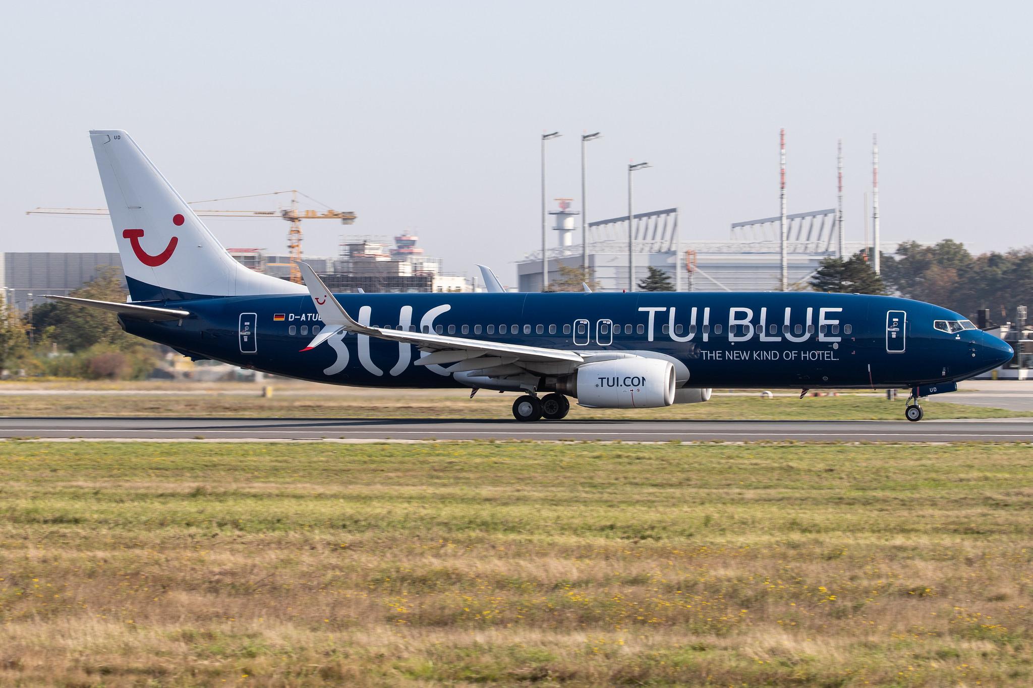 Frankfurt Airport: TUI (X3 / TUI) |  Livery: TUI BLUE Livery | Operator: TUI fly |  Boeing 737-8K5 B738 | D-ATUD | MSN 34685