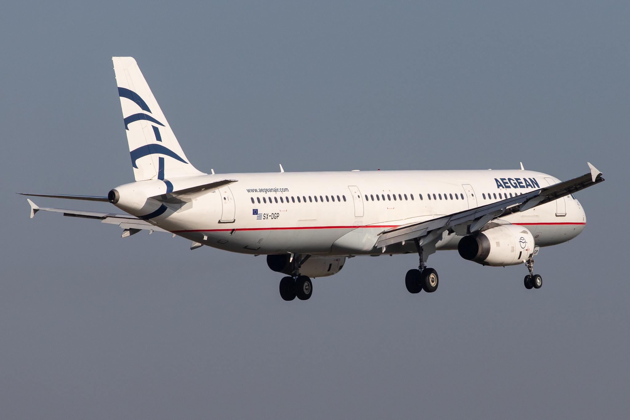 Frankfurt Airport: Aegean Airlines (A3 / AEE) |  Airbus A321-232 A321 | SX-DGP | MSN 3302