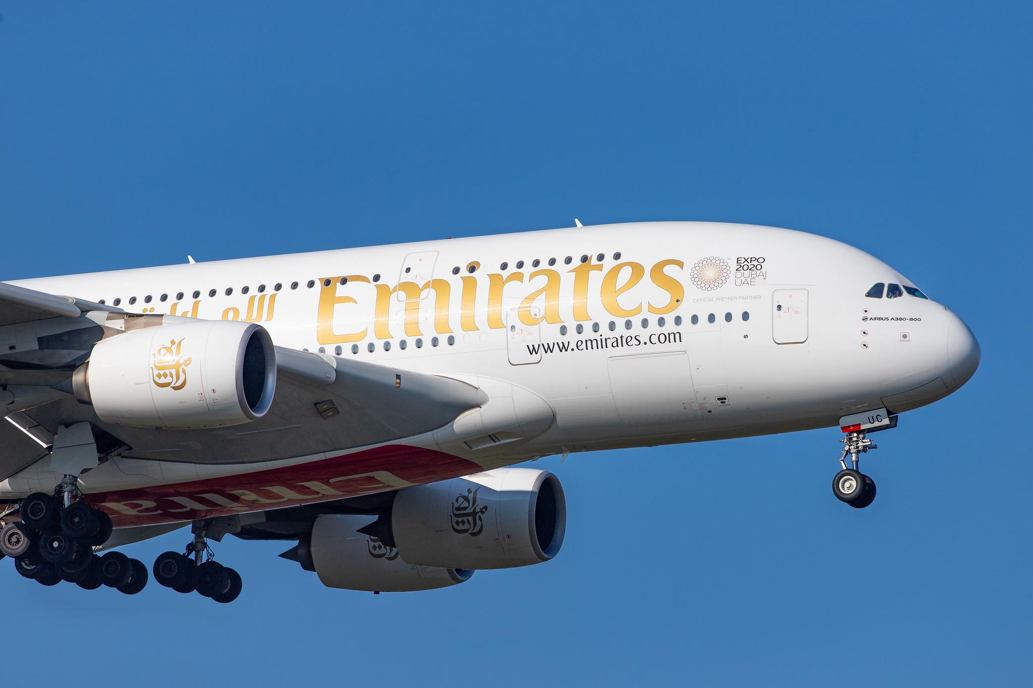 Frankfurt Airport: Emirates (EK / UAE) |  Airbus A380-861 A388 | A6-EUC | MSN 214