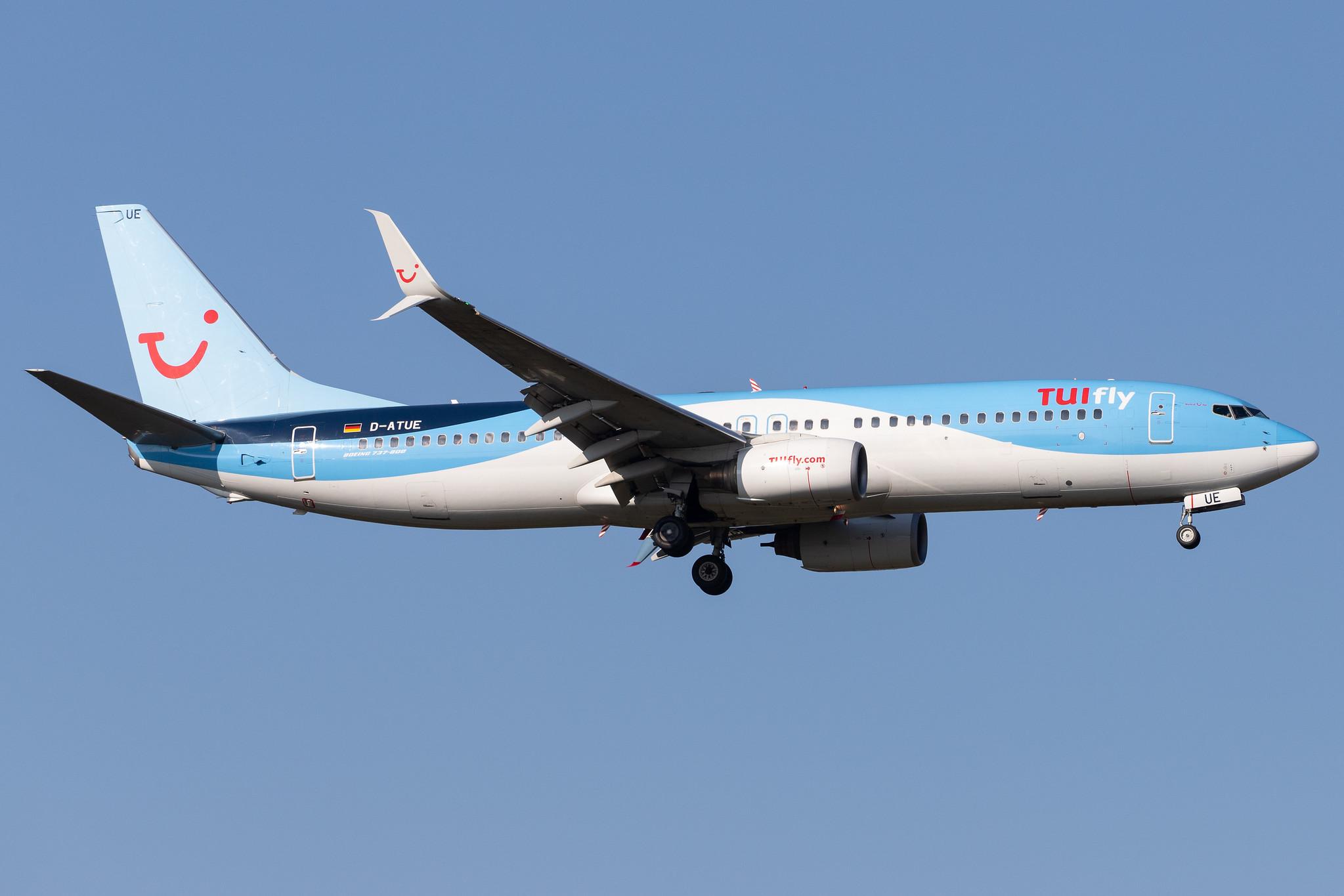 Frankfurt Airport: TUI (X3 / TUI) | Operator: TUI fly |  Boeing 737-8K5 B738 | D-ATUE | MSN 34686