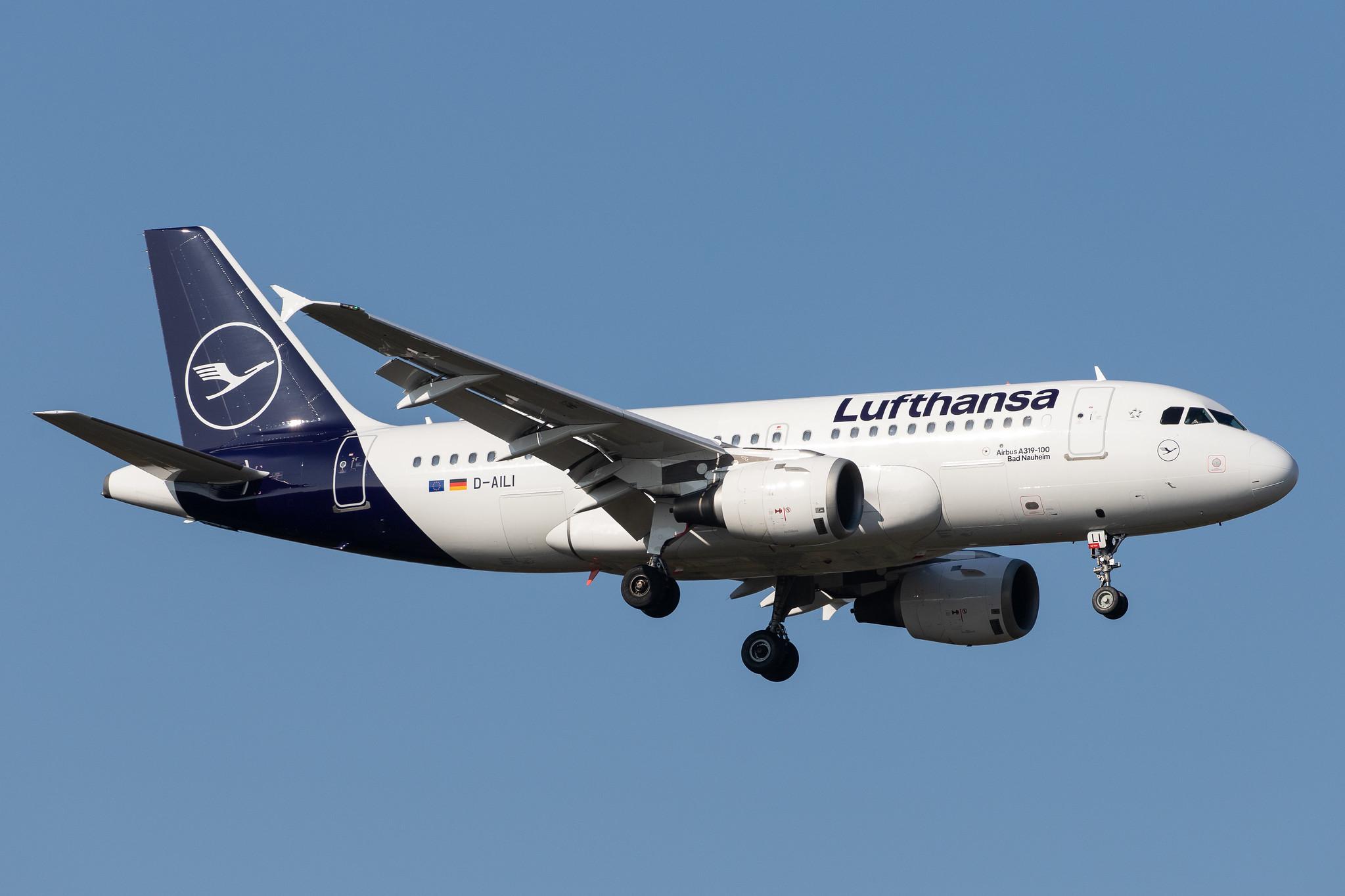 Frankfurt Airport: Lufthansa (LH / DLH) |  Airbus A319-114 A319 | D-AILI | MSN 0651