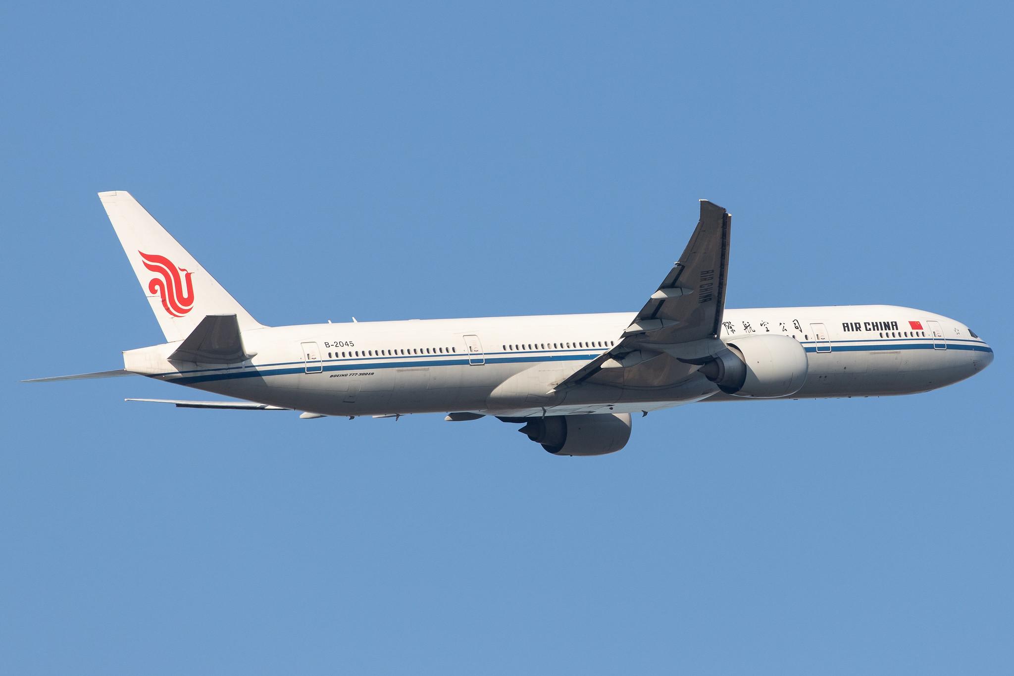 Frankfurt Airport: Air China (CA / CCA) |  Boeing 777-39L(ER) B77W | B-2045 | MSN 41443