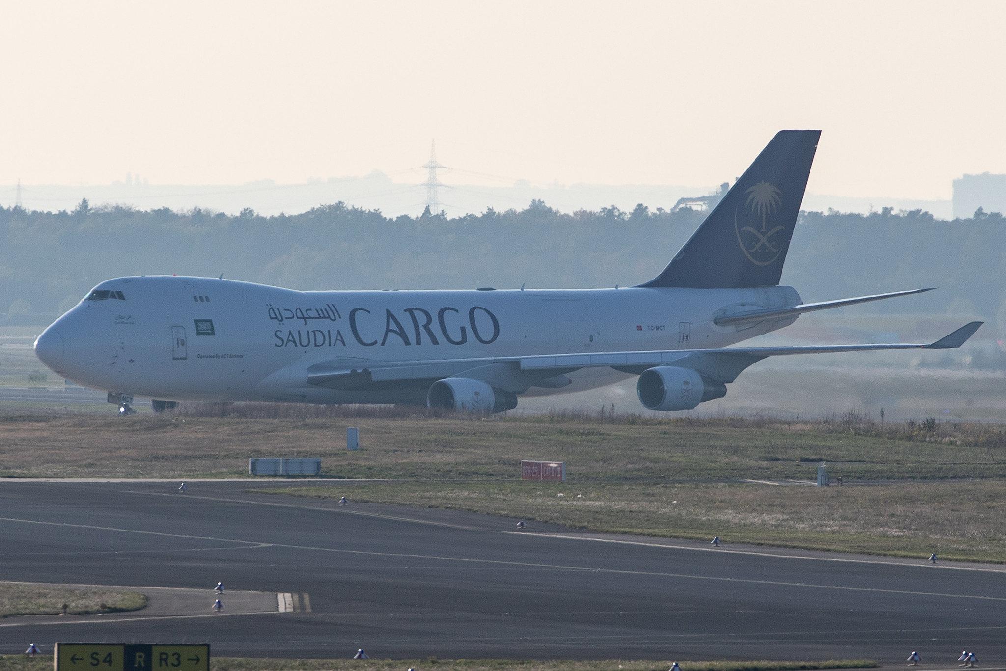 Frankfurt Airport: Saudia Cargo (SV / SVA) | Operator: AirACT |  Boeing 747-412F(SCD) B744 | TC-MCT | MSN 26559