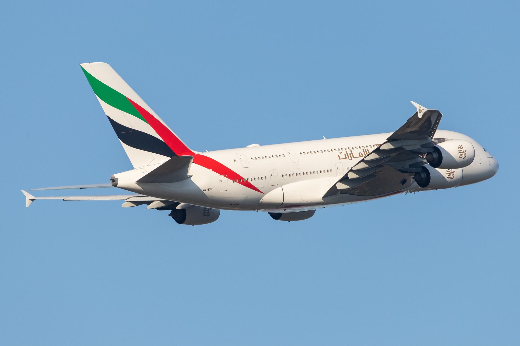 Frankfurt Airport: Emirates (EK / UAE) |  Airbus A380-861 A388 | A6-EUC | MSN 214