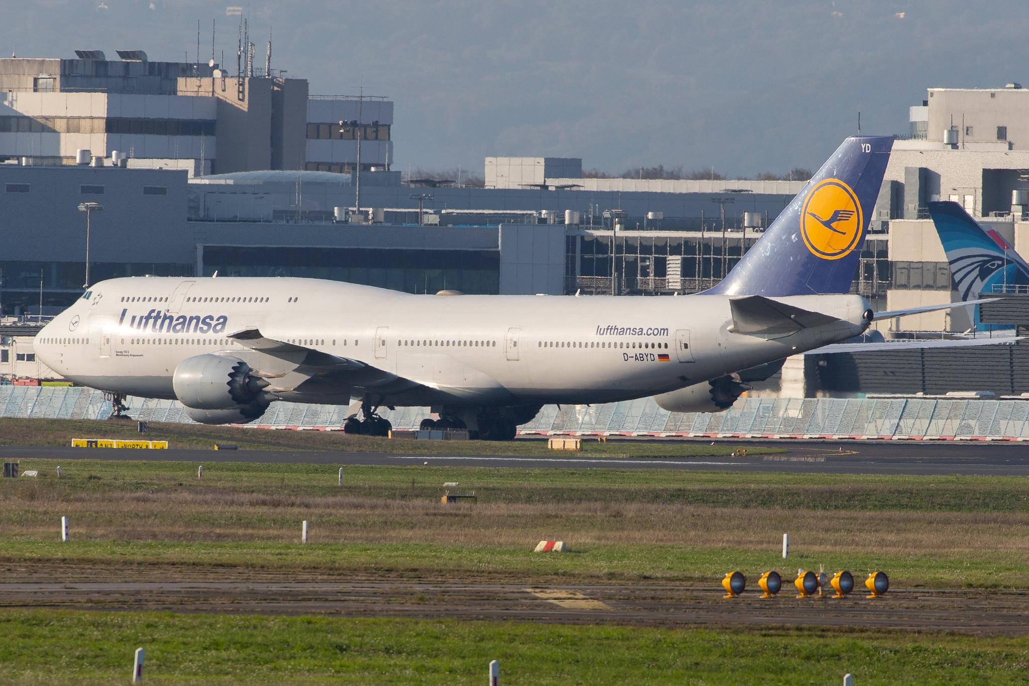 Frankfurt Airport: Lufthansa (LH / DLH) |  Boeing 747-830 B748 | D-ABYD | MSN 37829