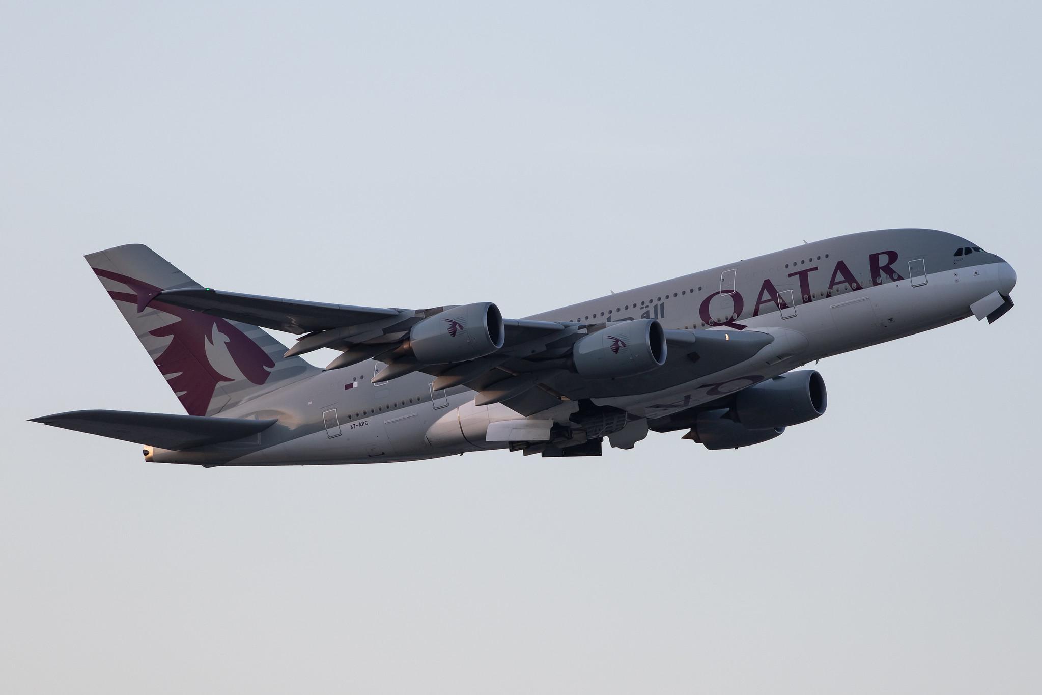 Frankfurt Airport: Qatar Airways (QR / QTR) |  Airbus A380-861 A388 | A7-APC | MSN 145