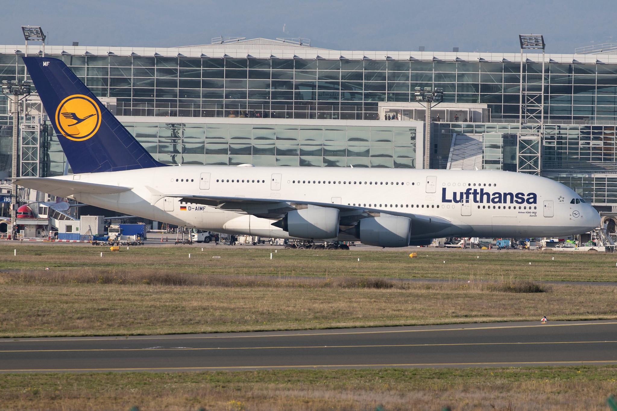 Frankfurt Airport: Lufthansa (LH / DLH) |  Airbus A380-841 A388 | D-AIMF | MSN 066