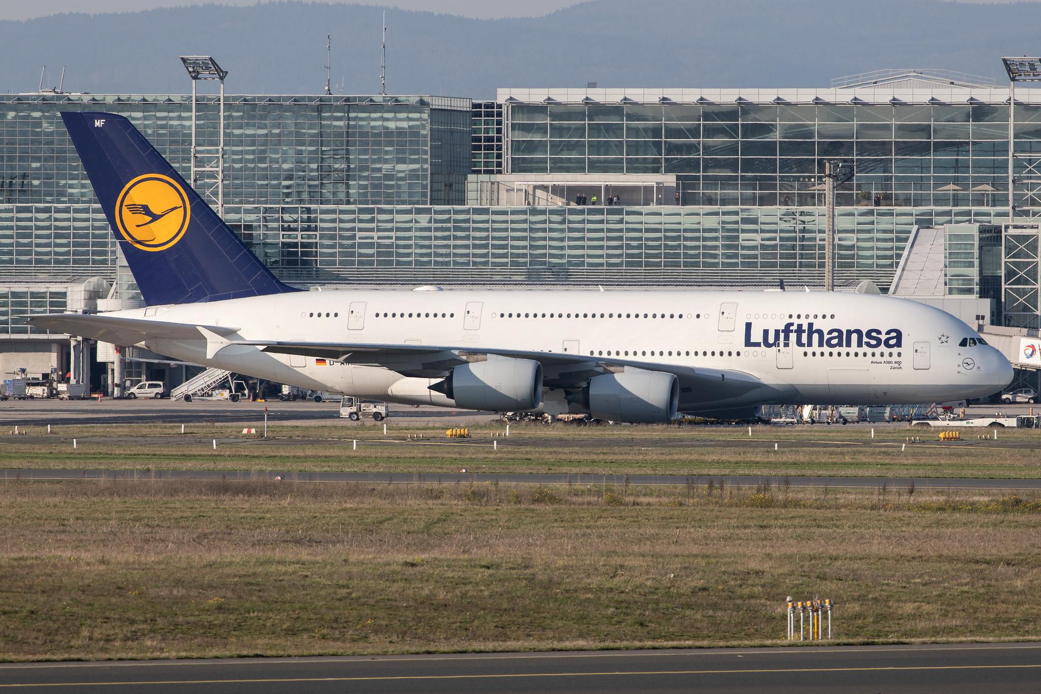 Frankfurt Airport: Lufthansa (LH / DLH) |  Airbus A380-841 A388 | D-AIMF | MSN 066