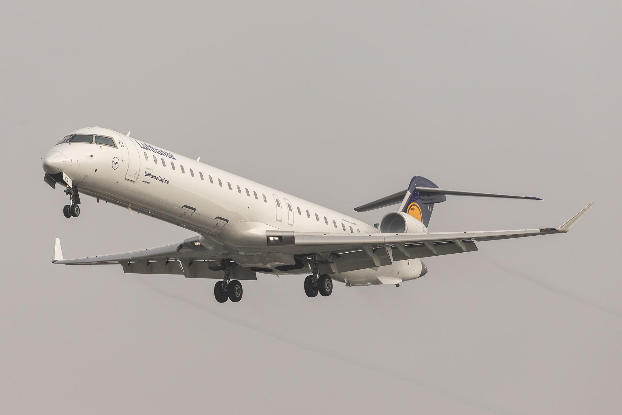 Frankfurt Airport: Lufthansa (LH / DLH) | Operator: Lufthansa CityLine |  Bombardier CRJ-900LR CRJ9 | D-ACKB | MSN 15073