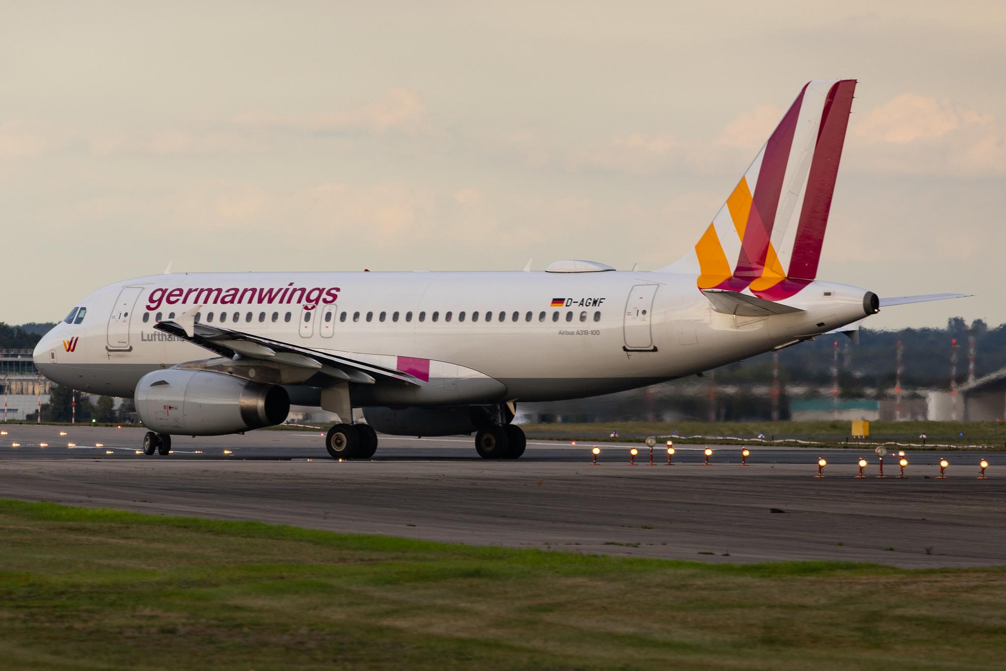 Düsseldorf Airport: Eurowings (EW / EWG) |  Airbus A319-132 A319 | D-AGWF | MSN 3172