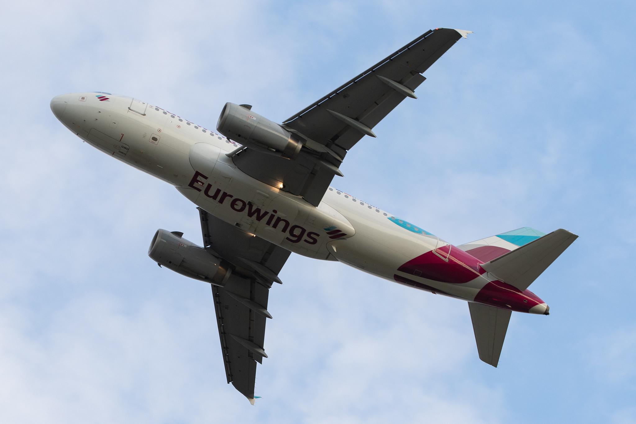 Düsseldorf Airport: Eurowings (EW / EWG) |  Airbus A319-132 A319 | D-AGWD | MSN 3011