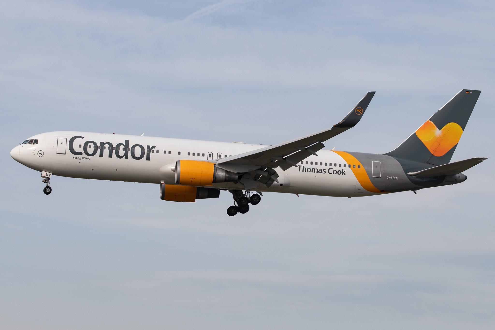 Frankfurt Airport: Condor (DE / CFG) |  Boeing 767-3Q8(ER) B763 | D-ABUT | MSN 29383
