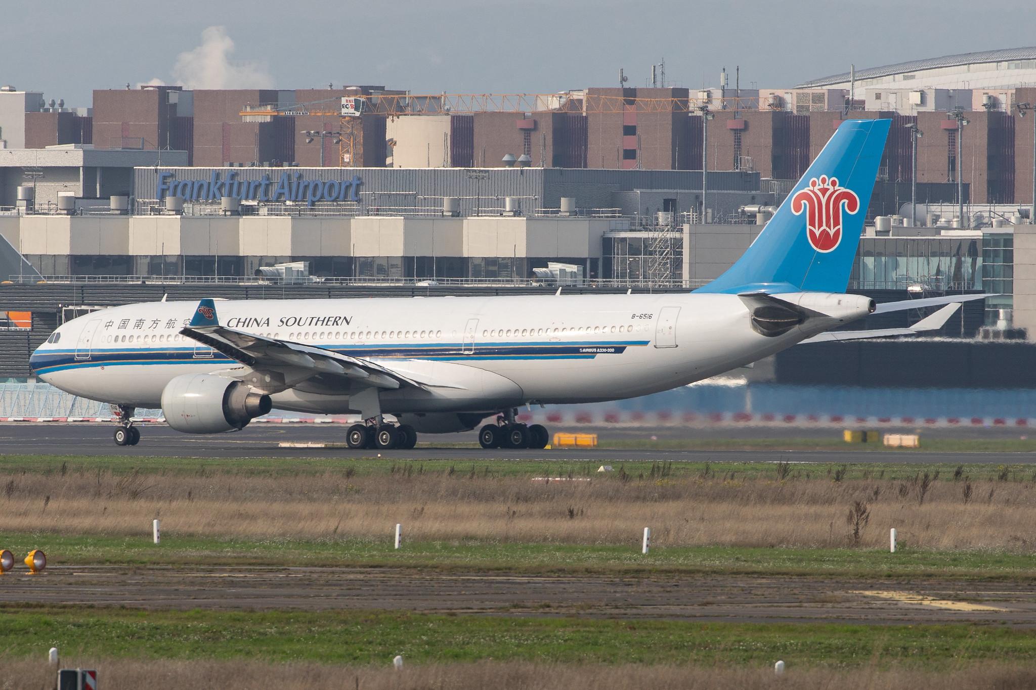 Frankfurt Airport: China Southern Airlines (CZ / CSN) |  Airbus A330-223 A332 | B-6516 | MSN 1129