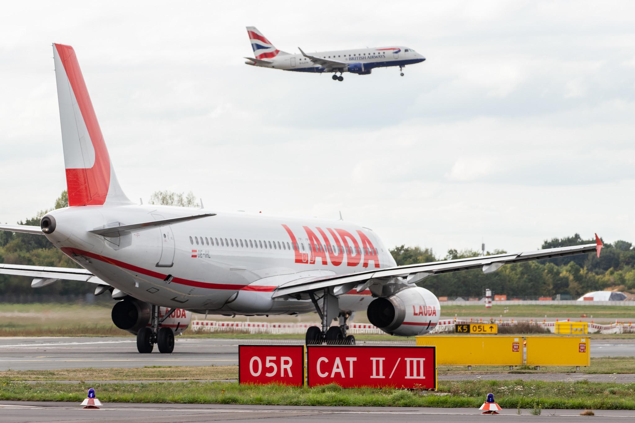 Düsseldorf Airport: Laudamotion (OE / LDM) |  Airbus A320-232 A320 | OE-IHL | MSN 3105