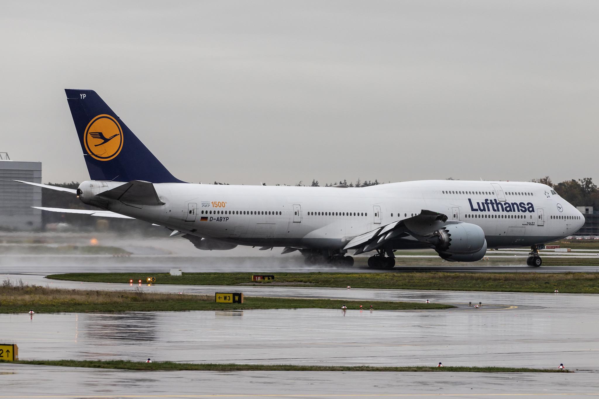 Frankfurt Airport: Lufthansa (LH / DLH) |  Boeing 747-830 B748 | D-ABYP | MSN 37839