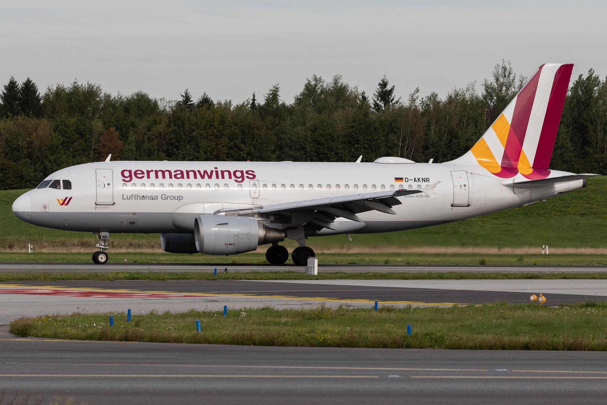 Hamburg Airport: Eurowings (EW / EWG) | Operator: Germanwings |  Airbus A319-112 A319 | D-AKNR | MSN 1209