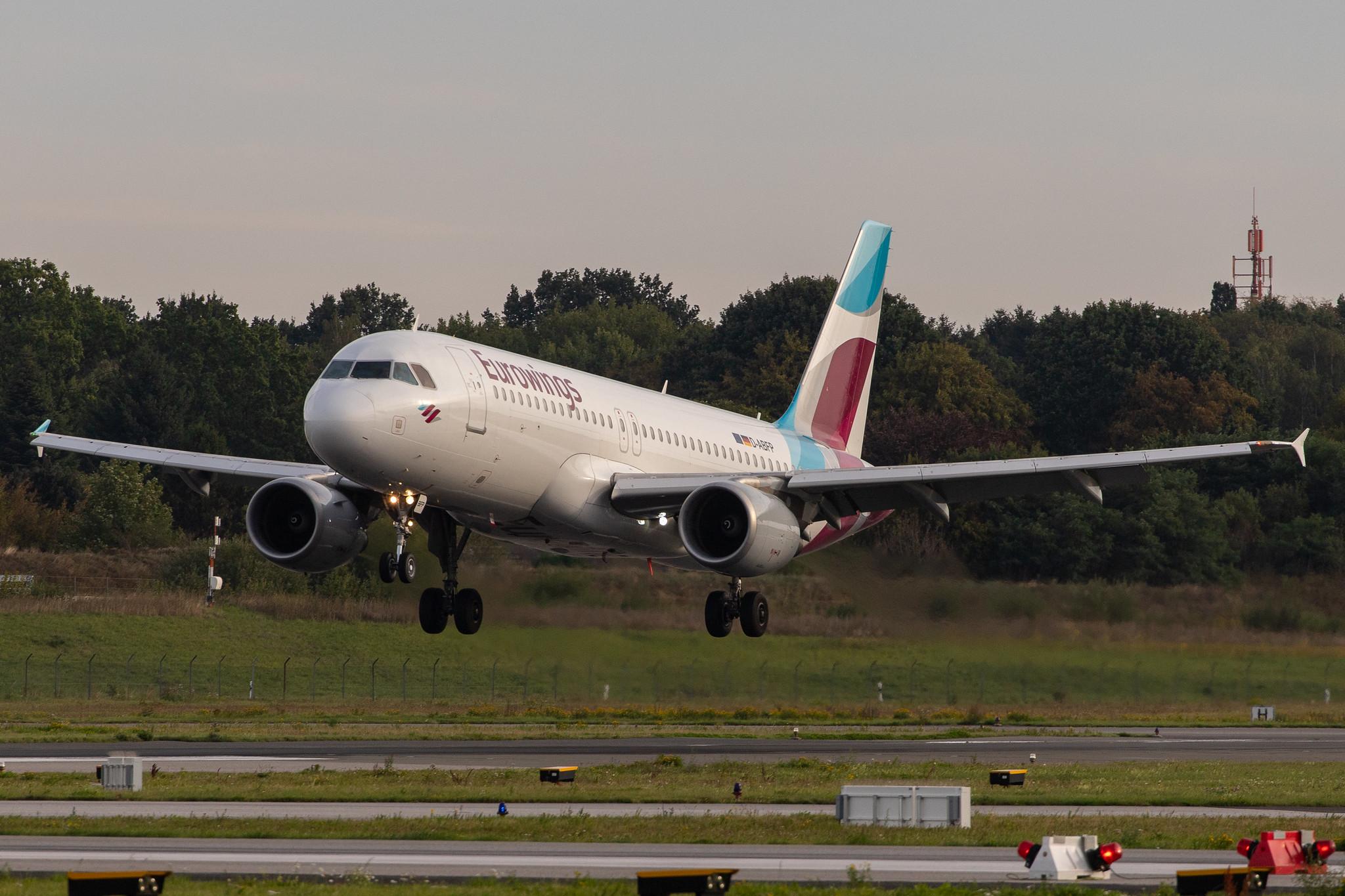 Hamburg Airport: Eurowings (EW / EWG) | Operator: Eurowings Europe |  Airbus A320-214 A320 | D-ABFP | MSN 4606
