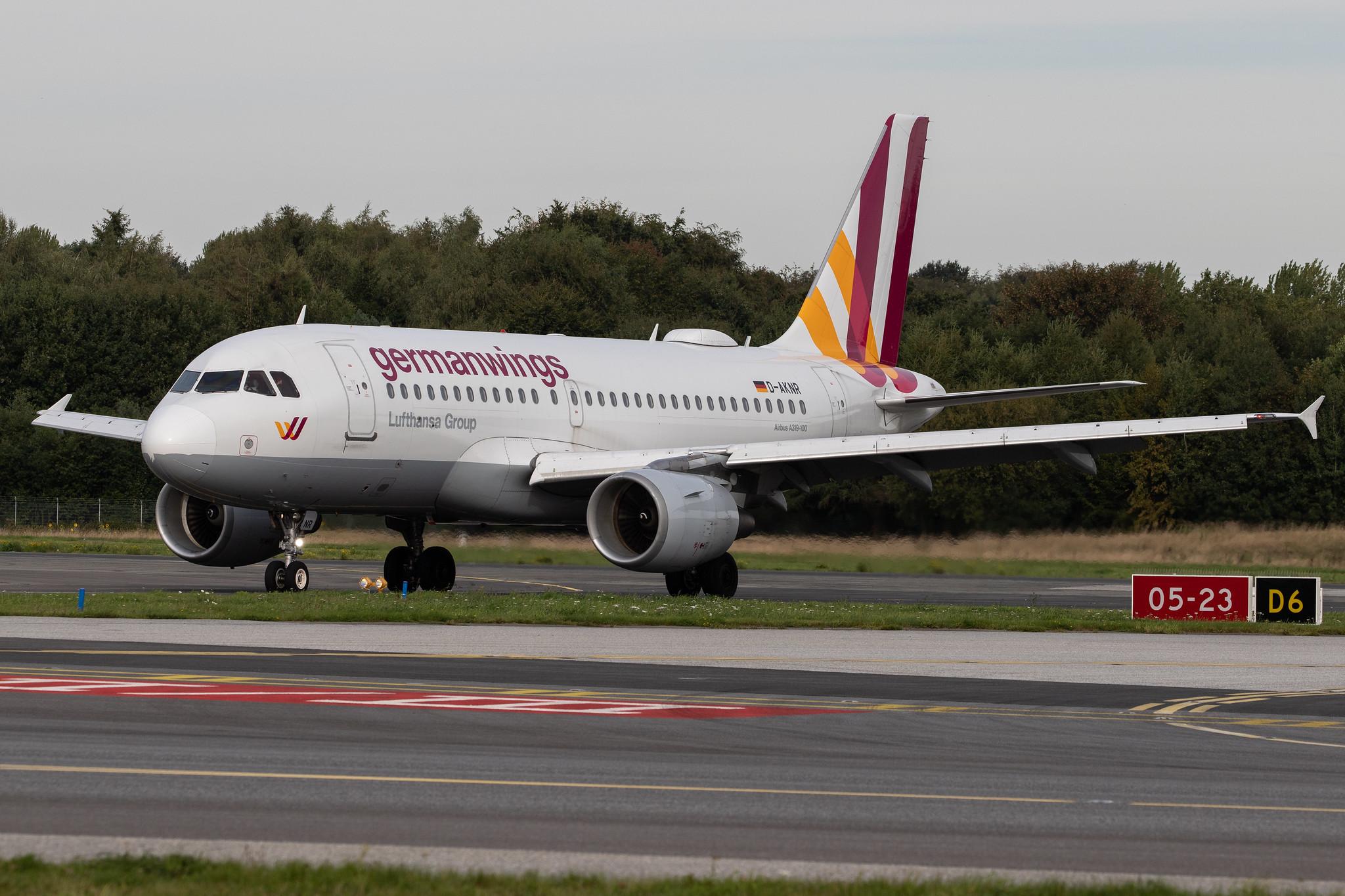 Hamburg Airport: Eurowings (EW / EWG) | Operator: Germanwings |  Airbus A319-112 A319 | D-AKNR | MSN 1209