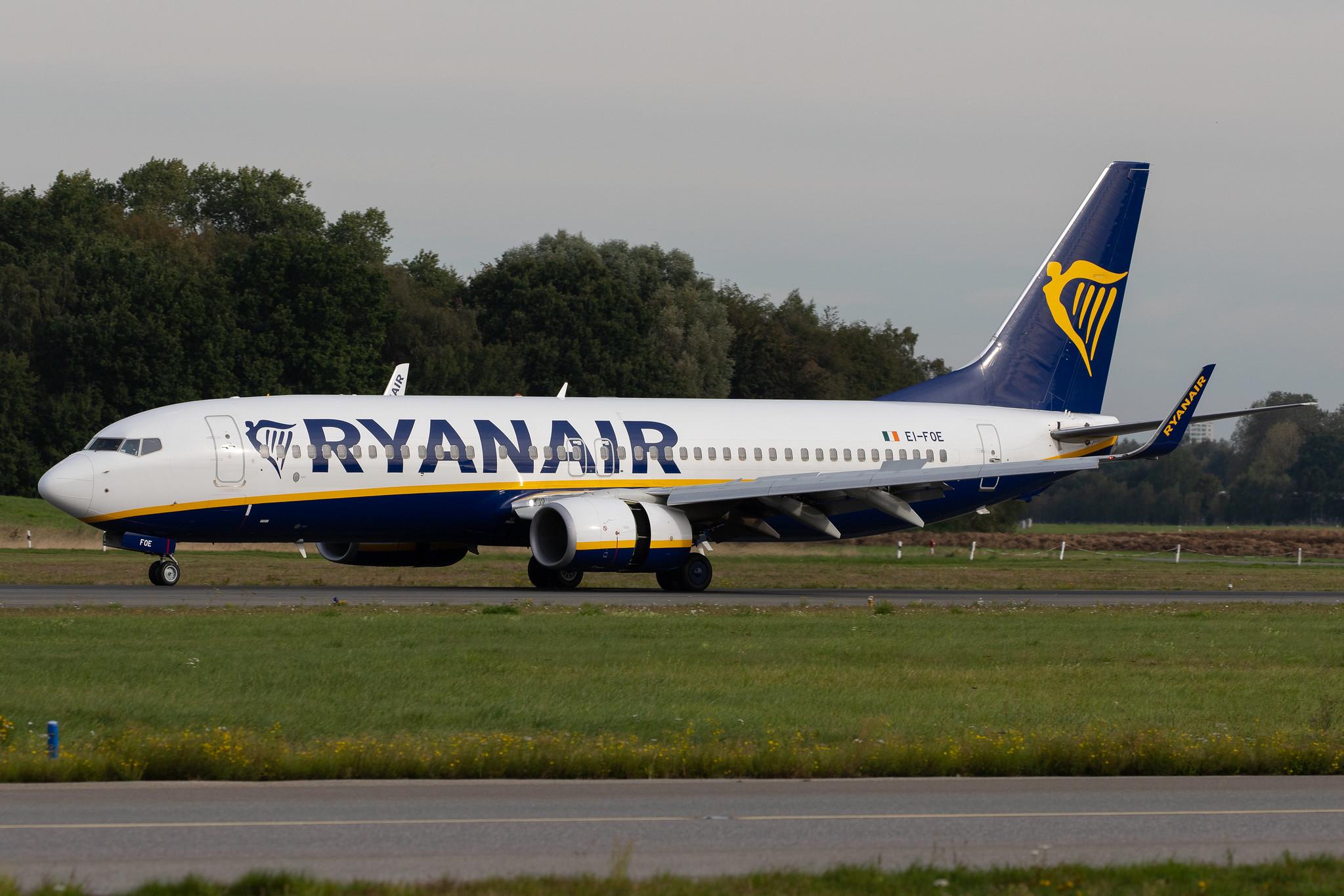 Hamburg Airport: Ryanair (FR / RYR) |  Boeing 737-8AS B738 | EI-FOE | MSN 44713