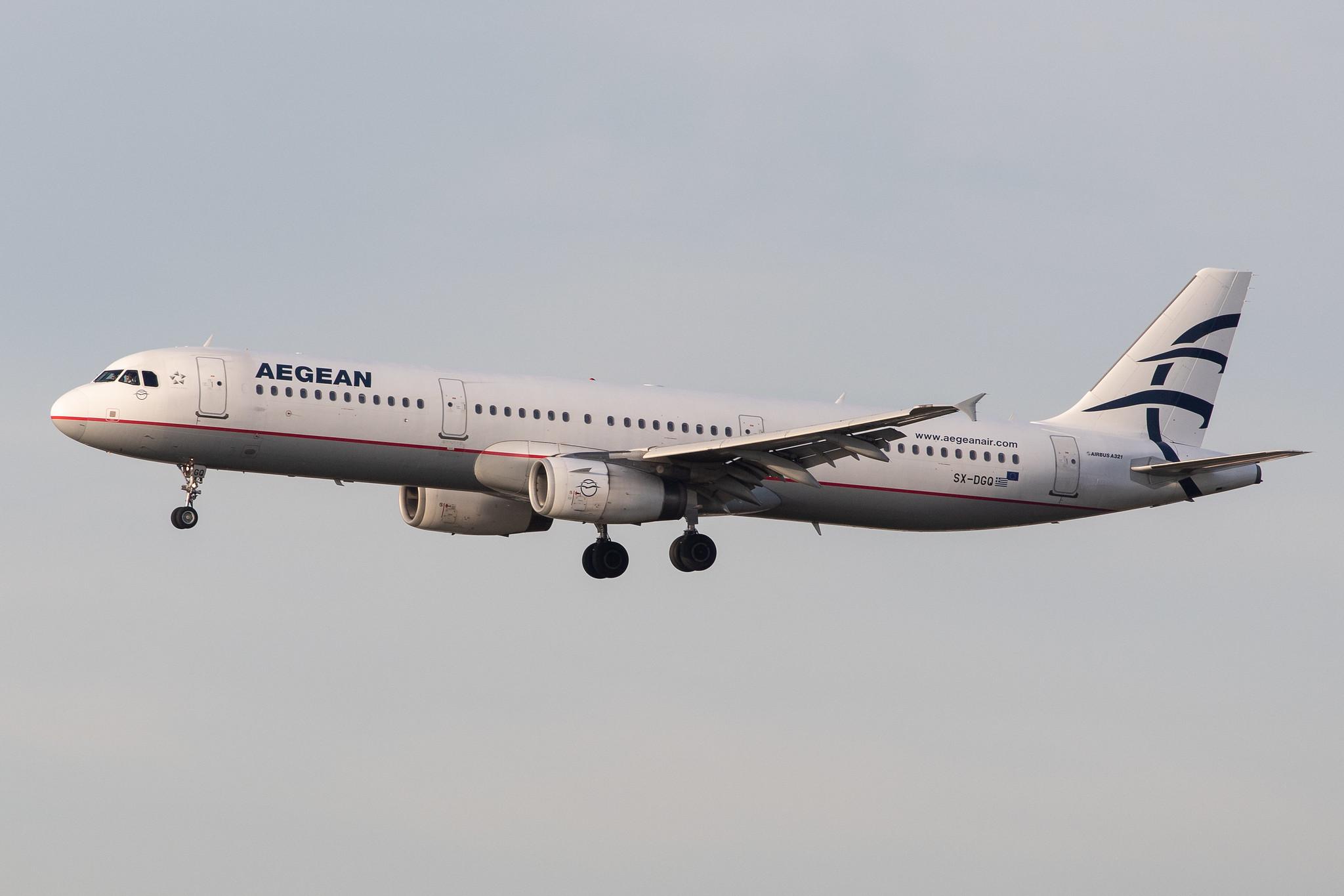 Frankfurt Airport: Aegean Airlines (A3 / AEE) |  Airbus A321-231 A321 | SX-DGQ | MSN 3322