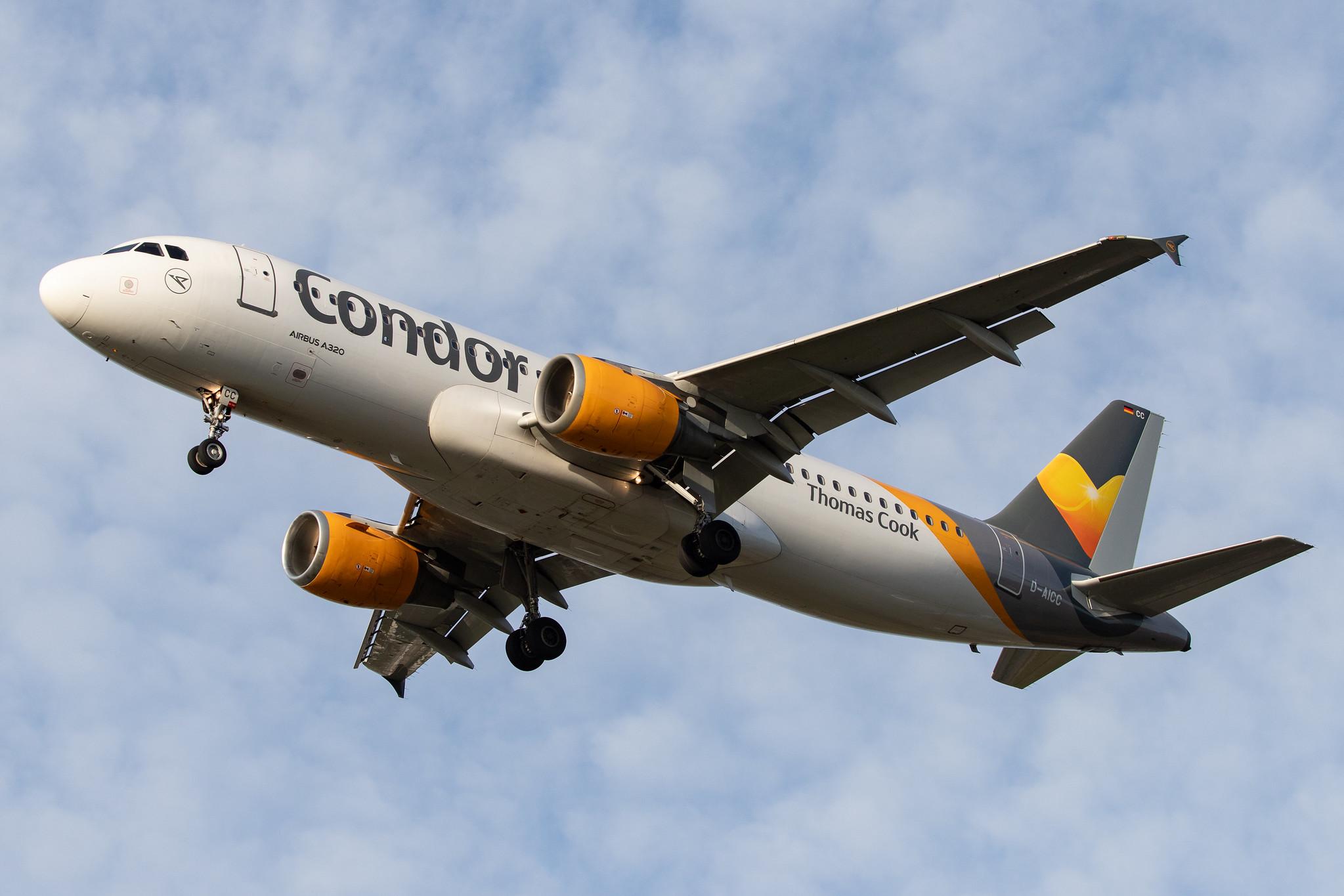 Frankfurt Airport: Condor (DE / CFG) |  Airbus A320-212 A320 | D-AICC | MSN 0809