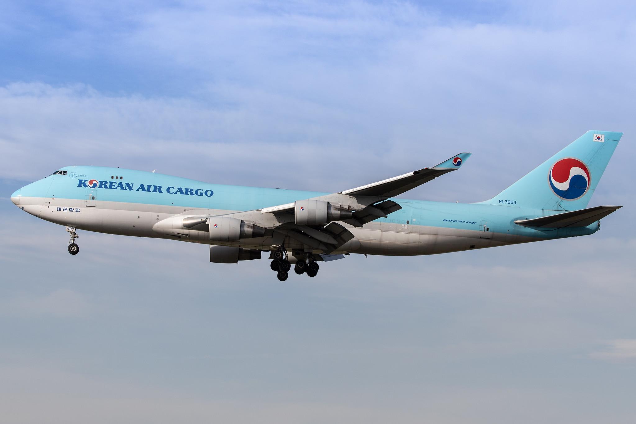 Frankfurt Airport: Korean Air Cargo (KE / KAL) | Operator: Korean Air |  Boeing 747-4B5F(ER) B744 | HL7603 | MSN 34302
