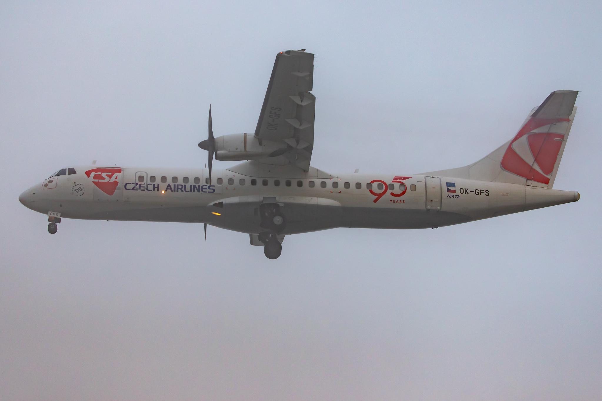 Frankfurt Airport: Czech Airlines (OK / CSA) |  ATR 72-500 AT75 | OK-GFS | MSN 0679