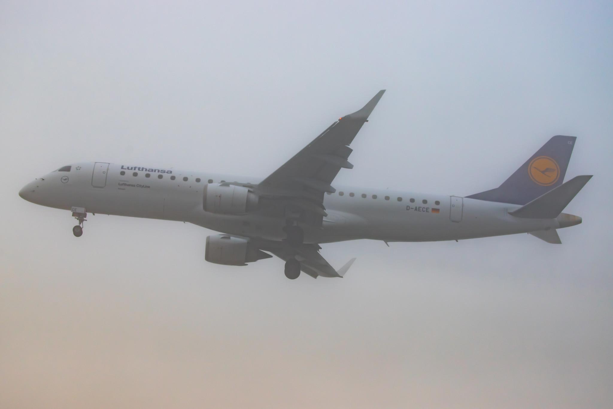 Frankfurt Airport: Lufthansa (LH / DLH) | Operator: Lufthansa CityLine |  Embraer ERJ-190LR E190 | D-AECE | MSN 19000341