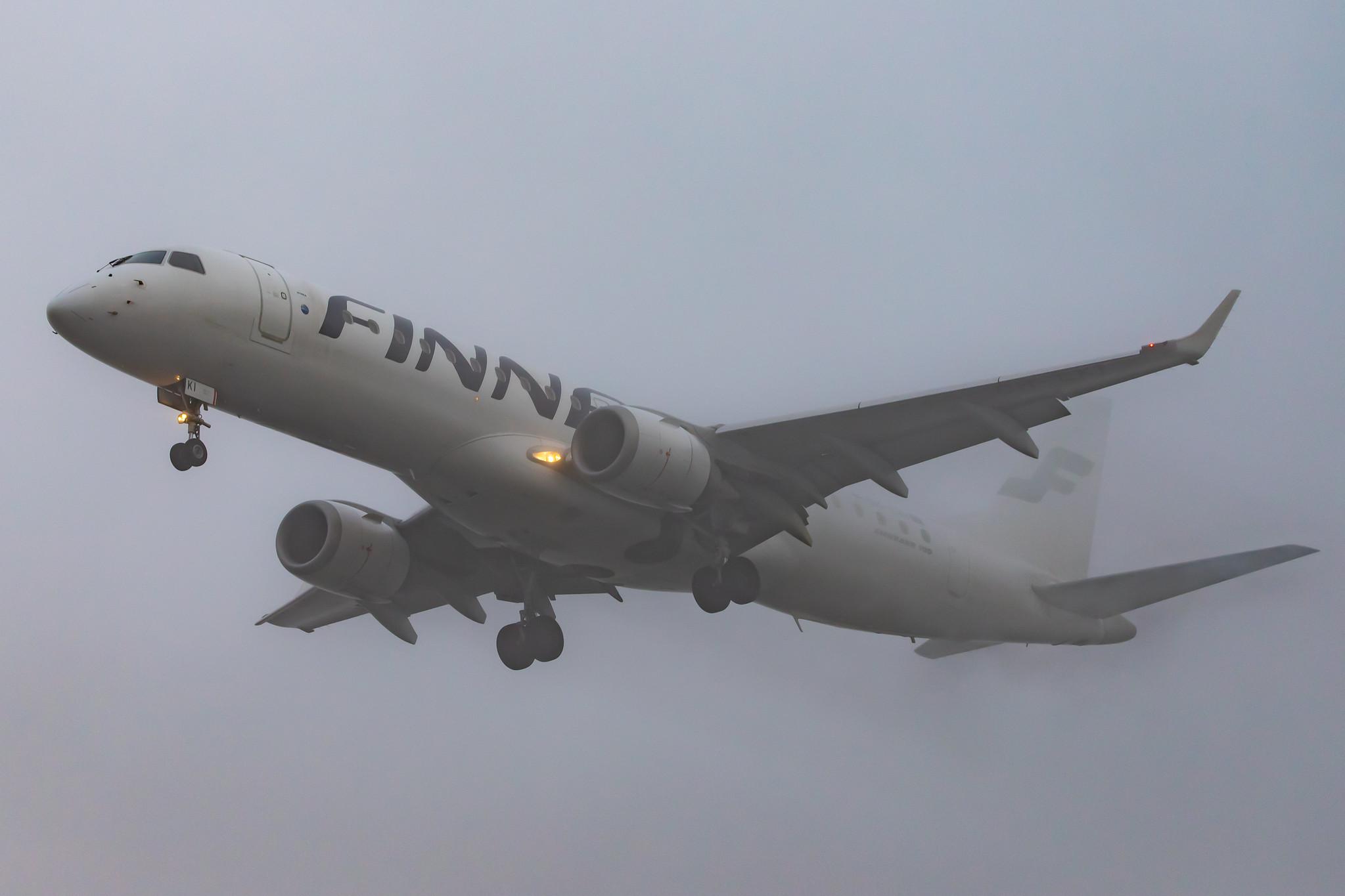Frankfurt Airport: Finnair (AY / FIN) | Operator: NORRA |  Embraer ERJ-190LR E190 | OH-LKI | MSN 19000117