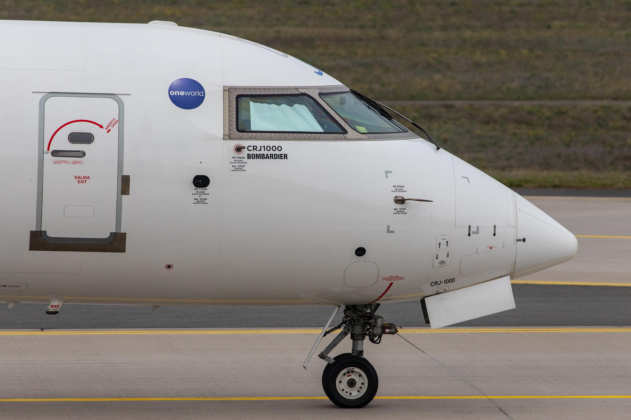 Frankfurt Airport: Iberia Regional (IB / IBE) | Operator: Air Nostrum |  Bombardier CRJ-1000 CRJX | EC-MJQ | MSN 19047