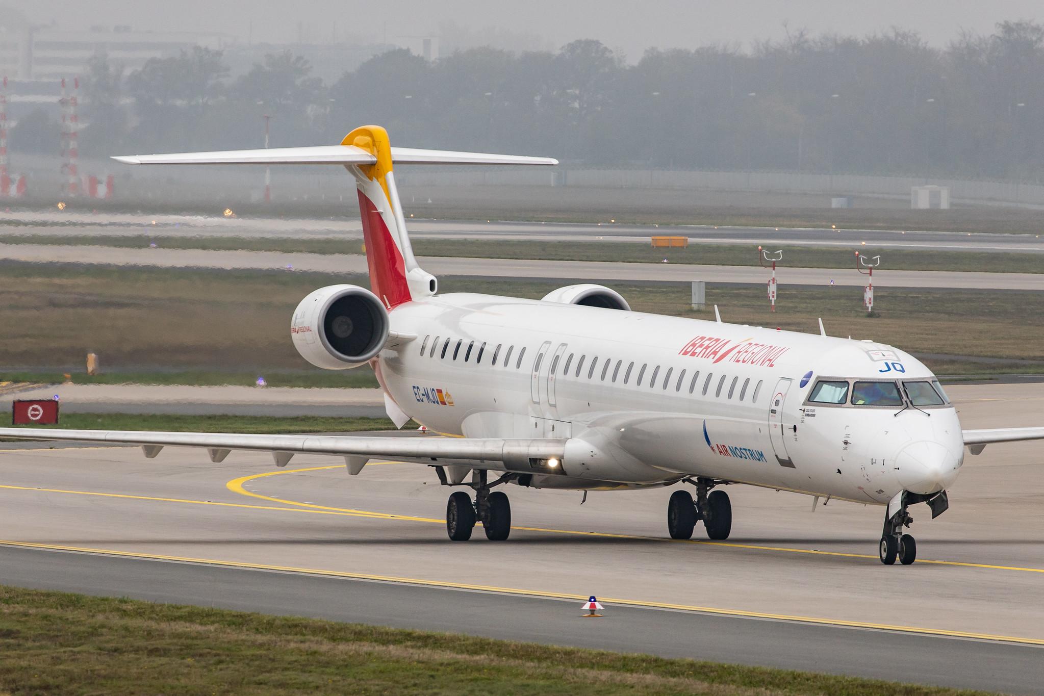 Frankfurt Airport: Iberia Regional (IB / IBE) | Operator: Air Nostrum |  Bombardier CRJ-1000 CRJX | EC-MJQ | MSN 19047