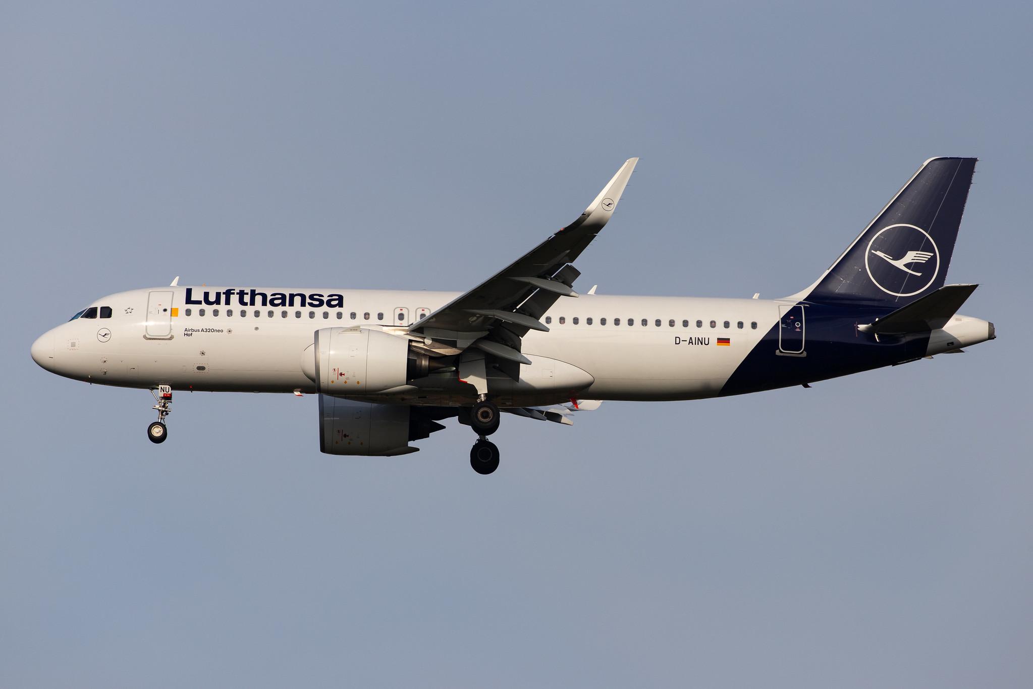 London Heathrow Airport: Lufthansa (LH / DLH) |  Airbus A320-271N A20N | D-AINU | MSN 8728
