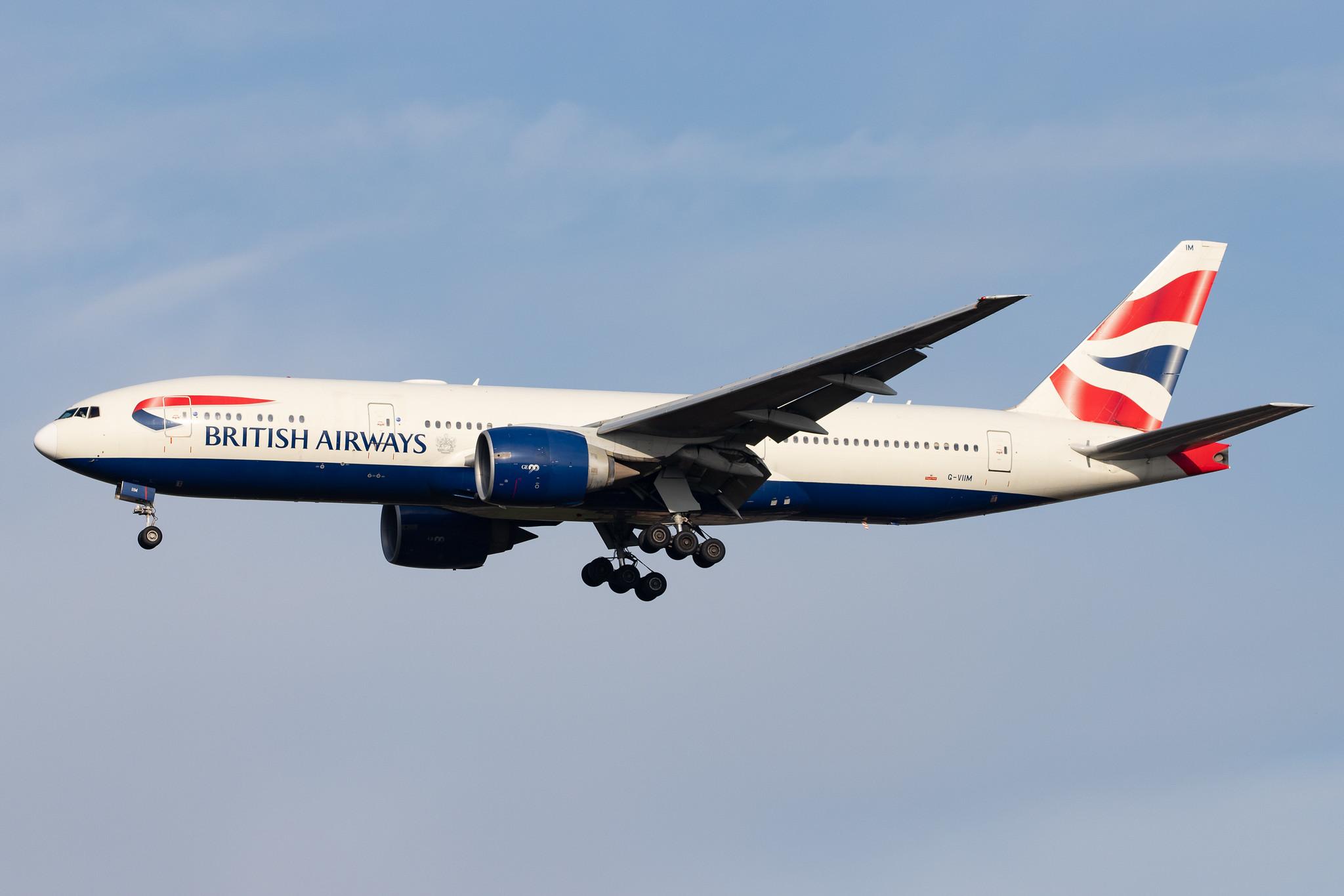 London Heathrow Airport: British Airways (BA / BAW) |  Boeing 777-236(ER) B772 | G-VIIM | MSN 28841