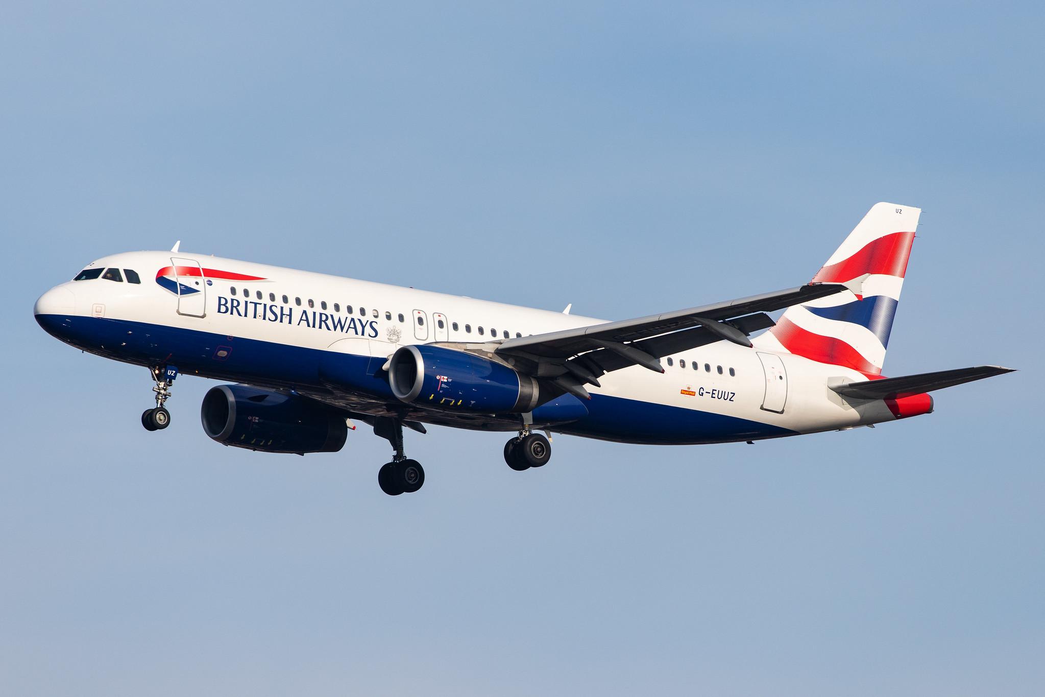 London Heathrow Airport: British Airways (BA / BAW) |  Airbus A320-232 A320 | G-EUUZ | MSN 3649