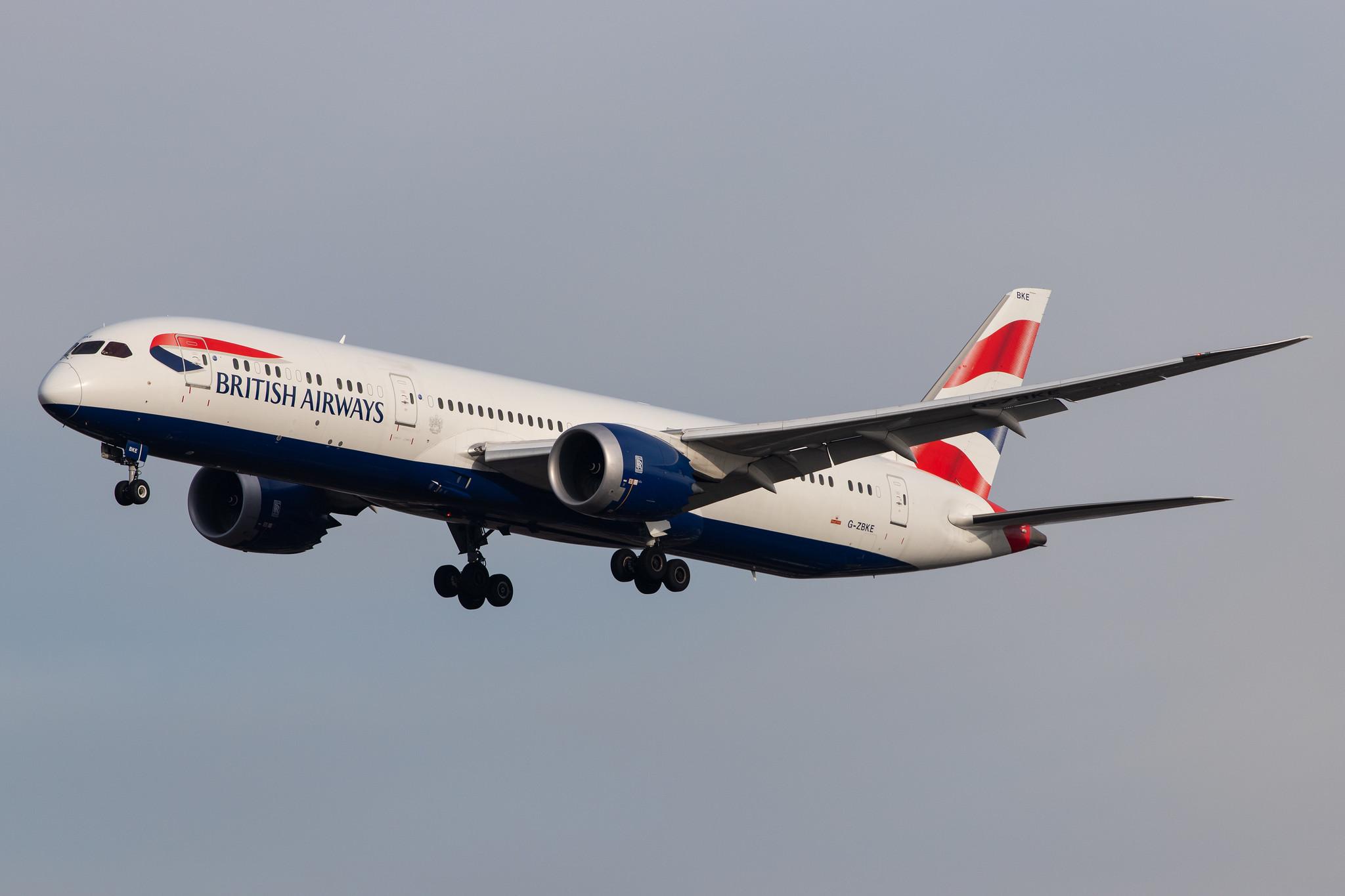London Heathrow Airport: British Airways (BA / BAW) |  Boeing 787-9 Dreamliner B789 | G-ZBKE | MSN 38620