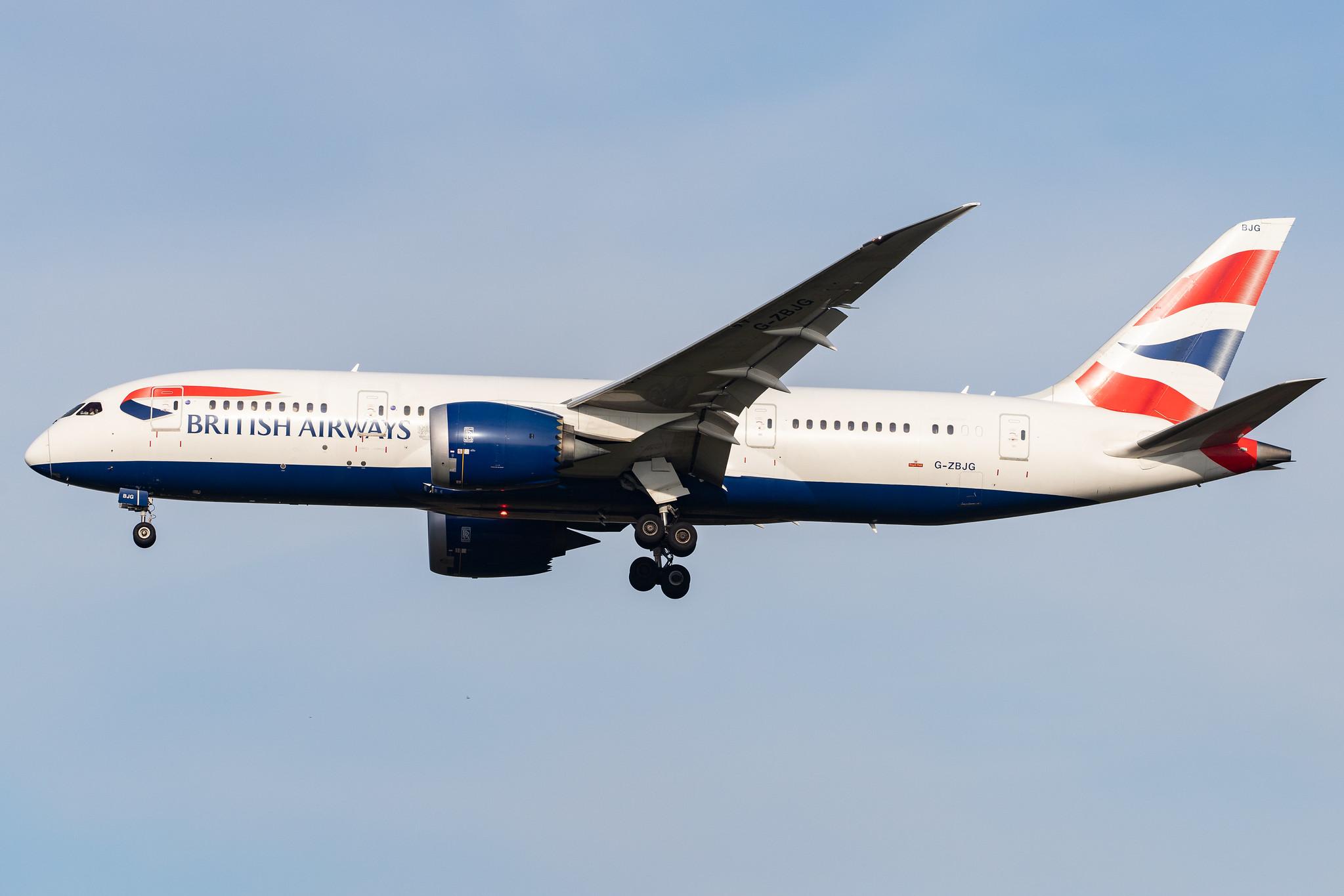 London Heathrow Airport: British Airways (BA / BAW) |  Boeing 787-8 Dreamliner B788 | G-ZBJG | MSN 38614