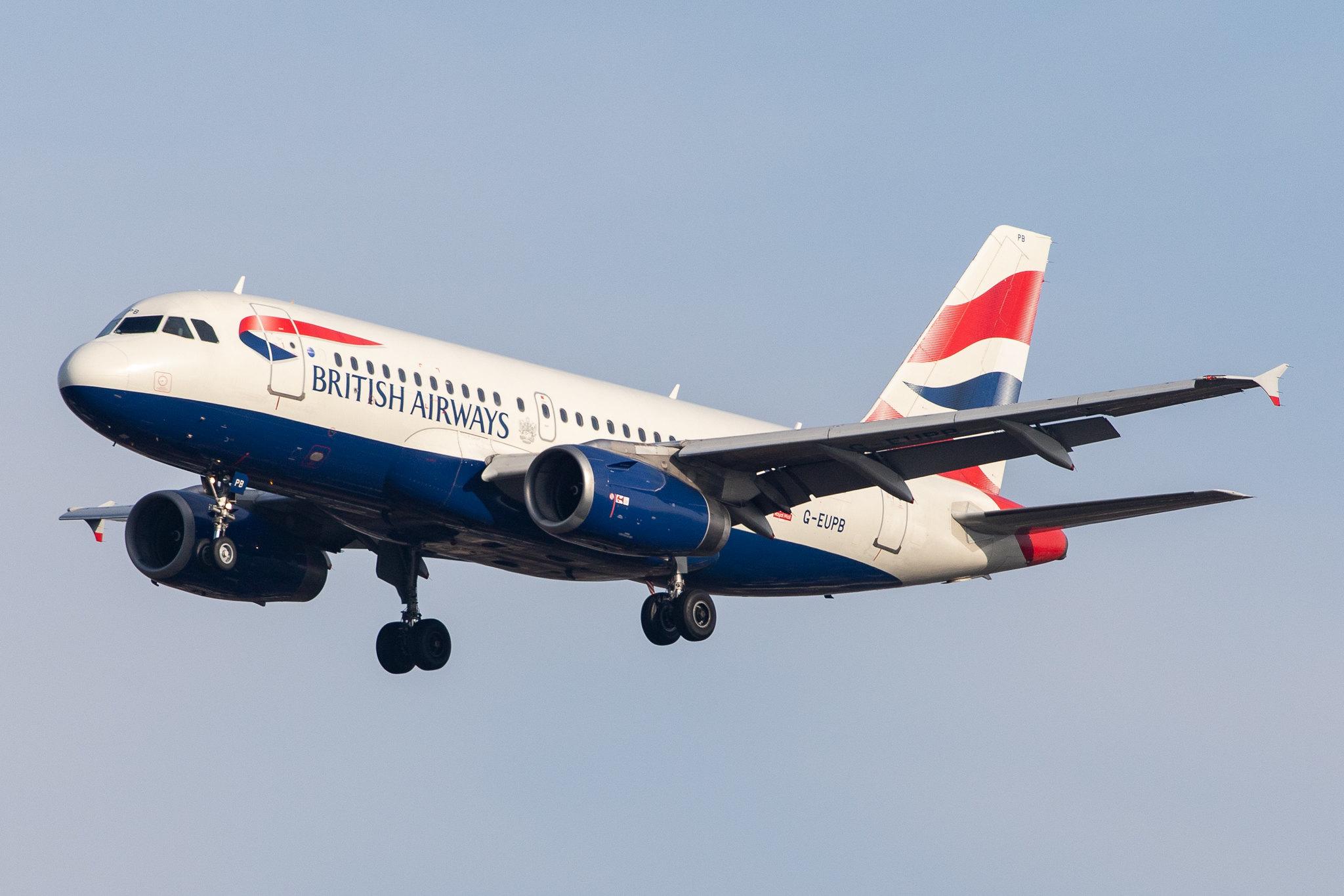 London Heathrow Airport: British Airways (BA / BAW) |  Airbus A319-131 A319 | G-EUPB | MSN 1115