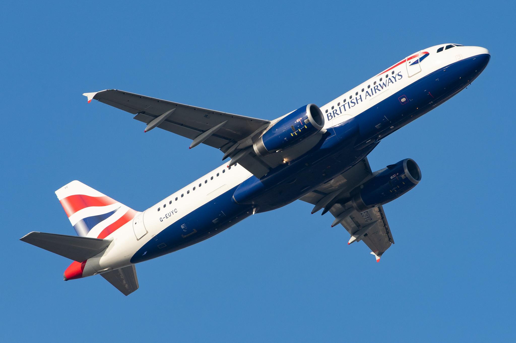 London Heathrow Airport: British Airways (BA / BAW) |  Airbus A320-232 A320 | G-EUYC | MSN 3721