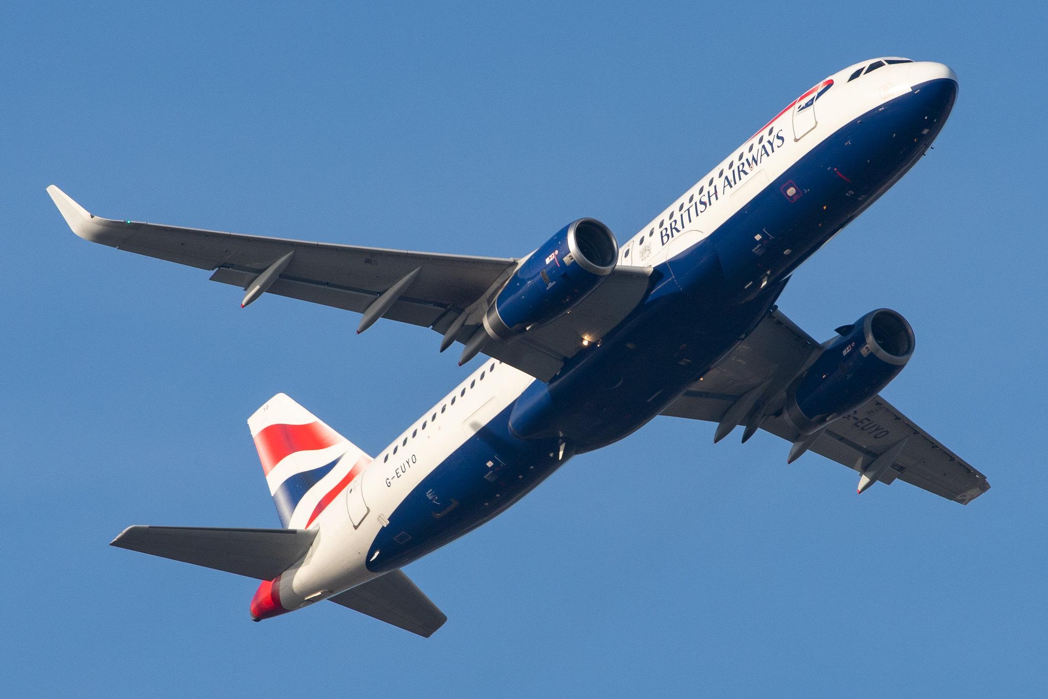London Heathrow Airport: British Airways (BA / BAW) |  Airbus A320-232 A320 | G-EUYO | MSN 5634