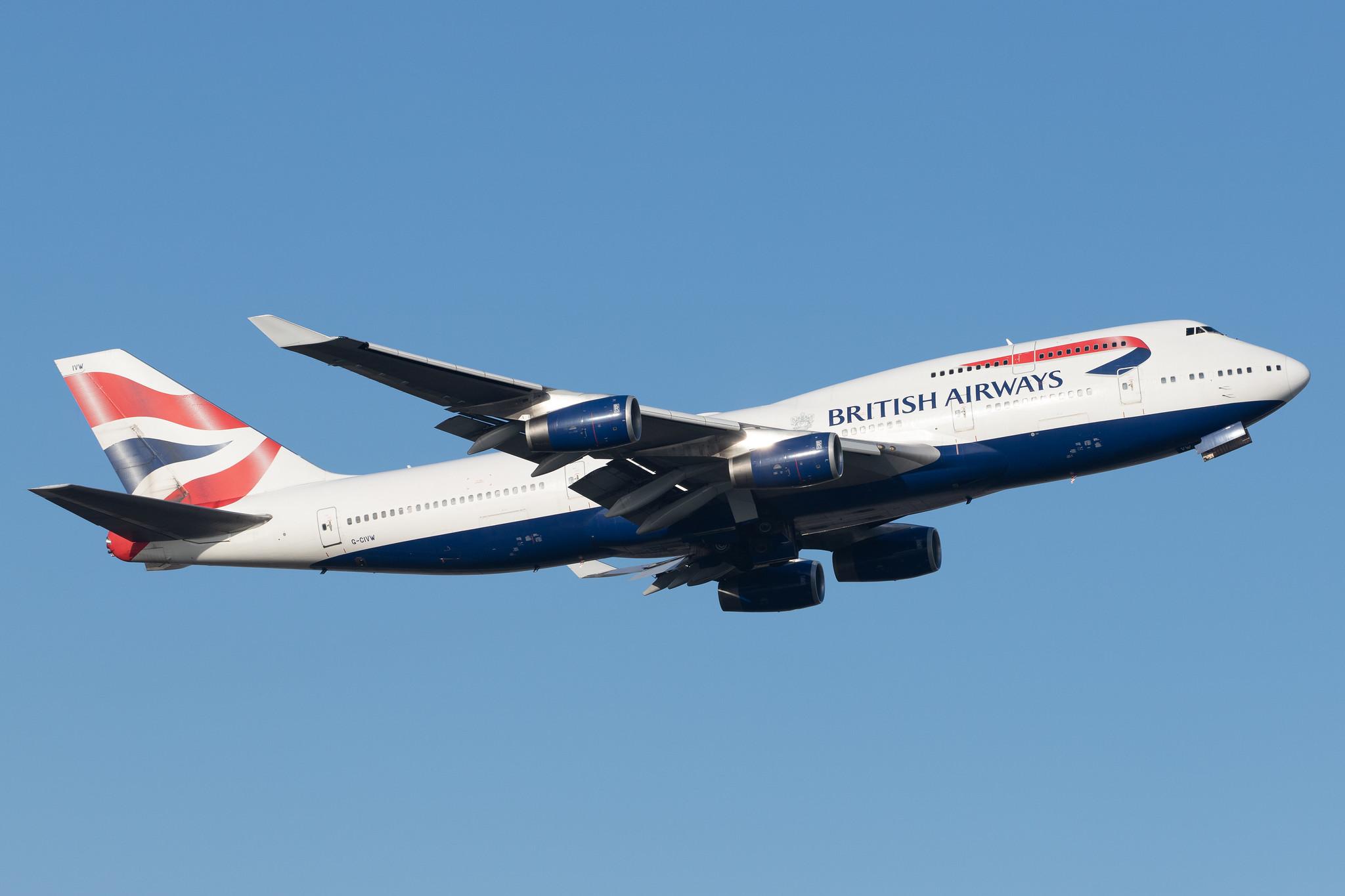 London Heathrow Airport: British Airways (BA / BAW) |  Boeing 747-436 B744 | G-CIVW | MSN 25822