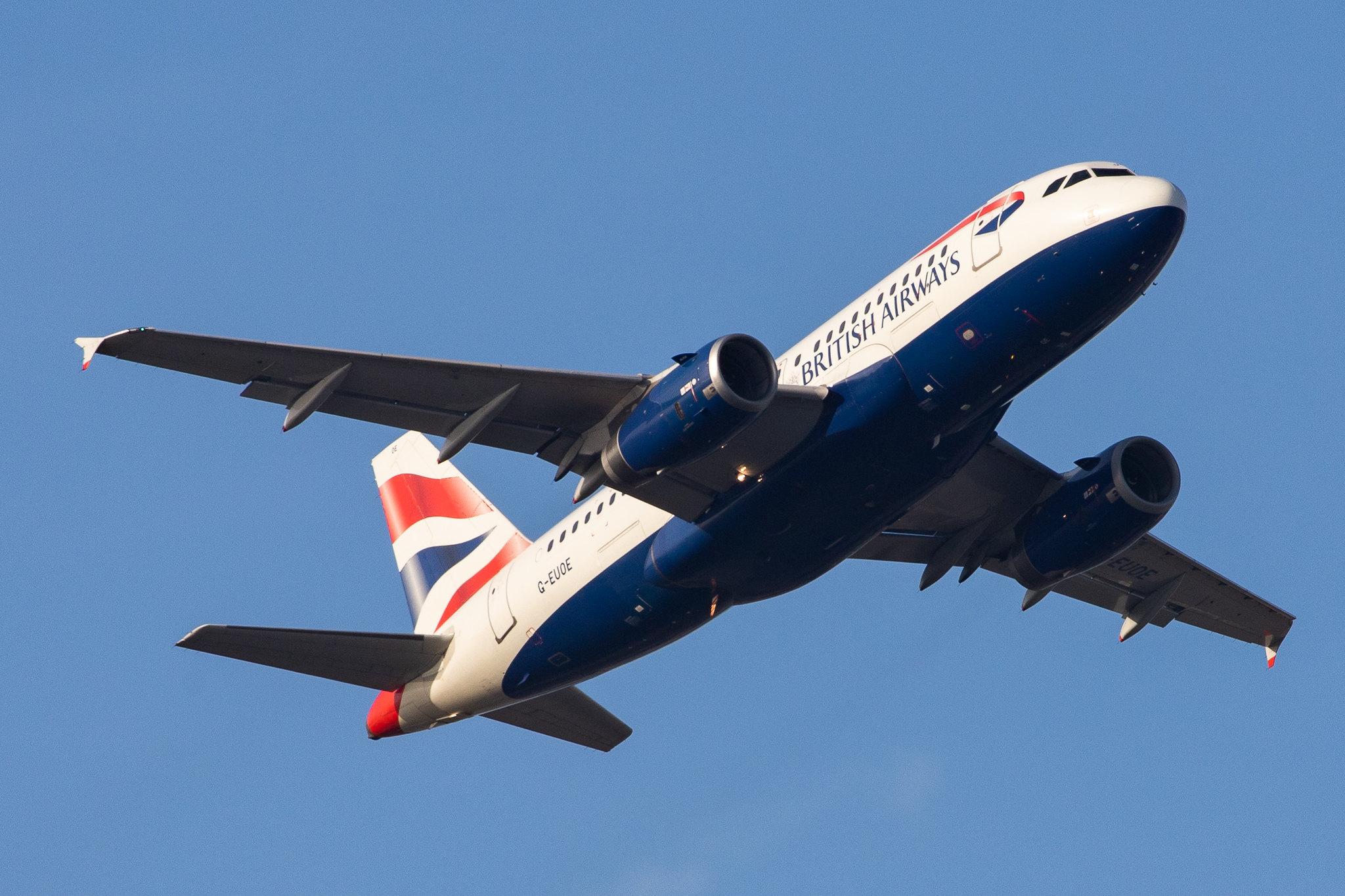 London Heathrow Airport: British Airways (BA / BAW) |  Airbus A319-131 A319 | G-EUOE | MSN 1574