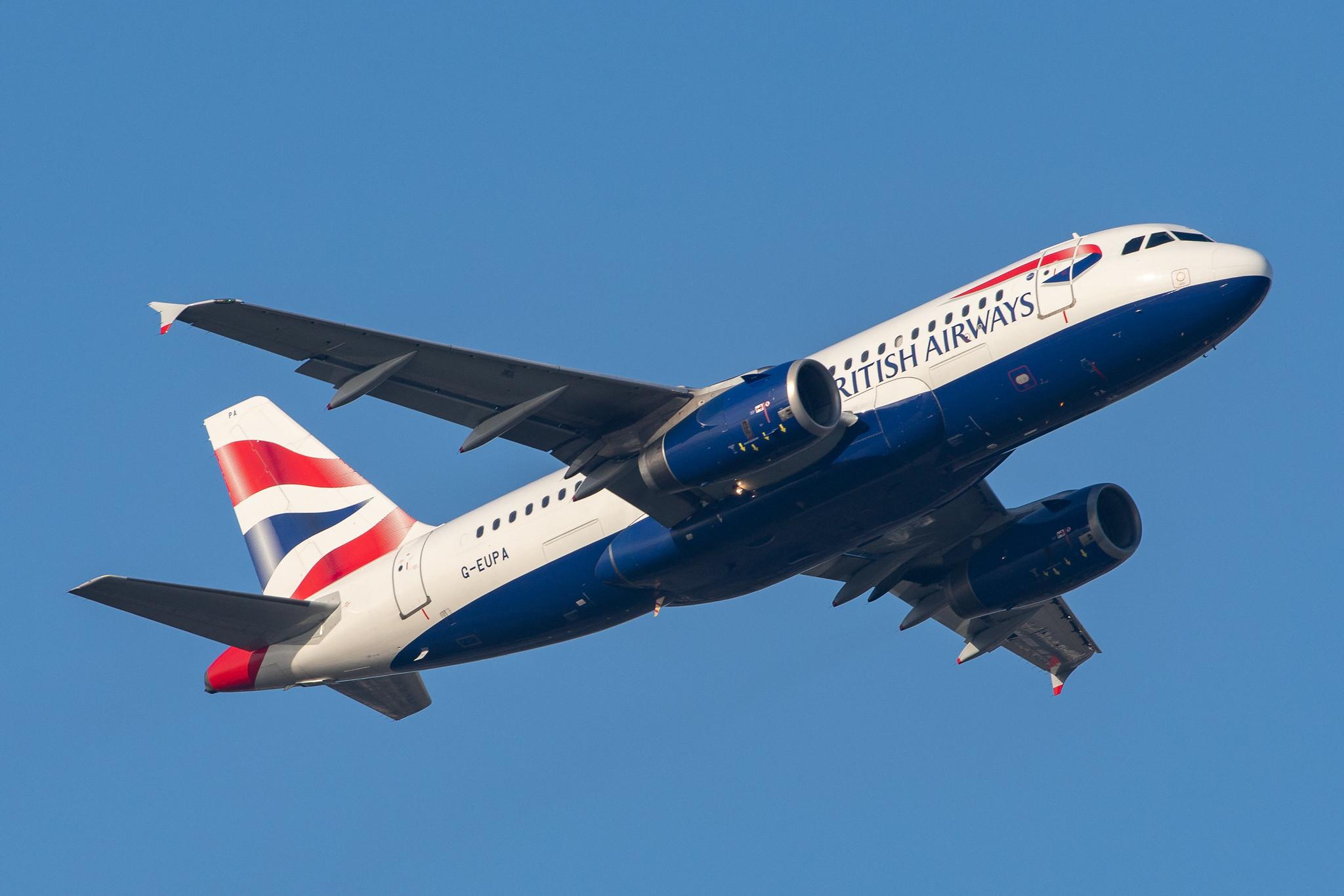 London Heathrow Airport: British Airways (BA / BAW) |  Airbus A319-131 A319 | G-EUPA | MSN 1082