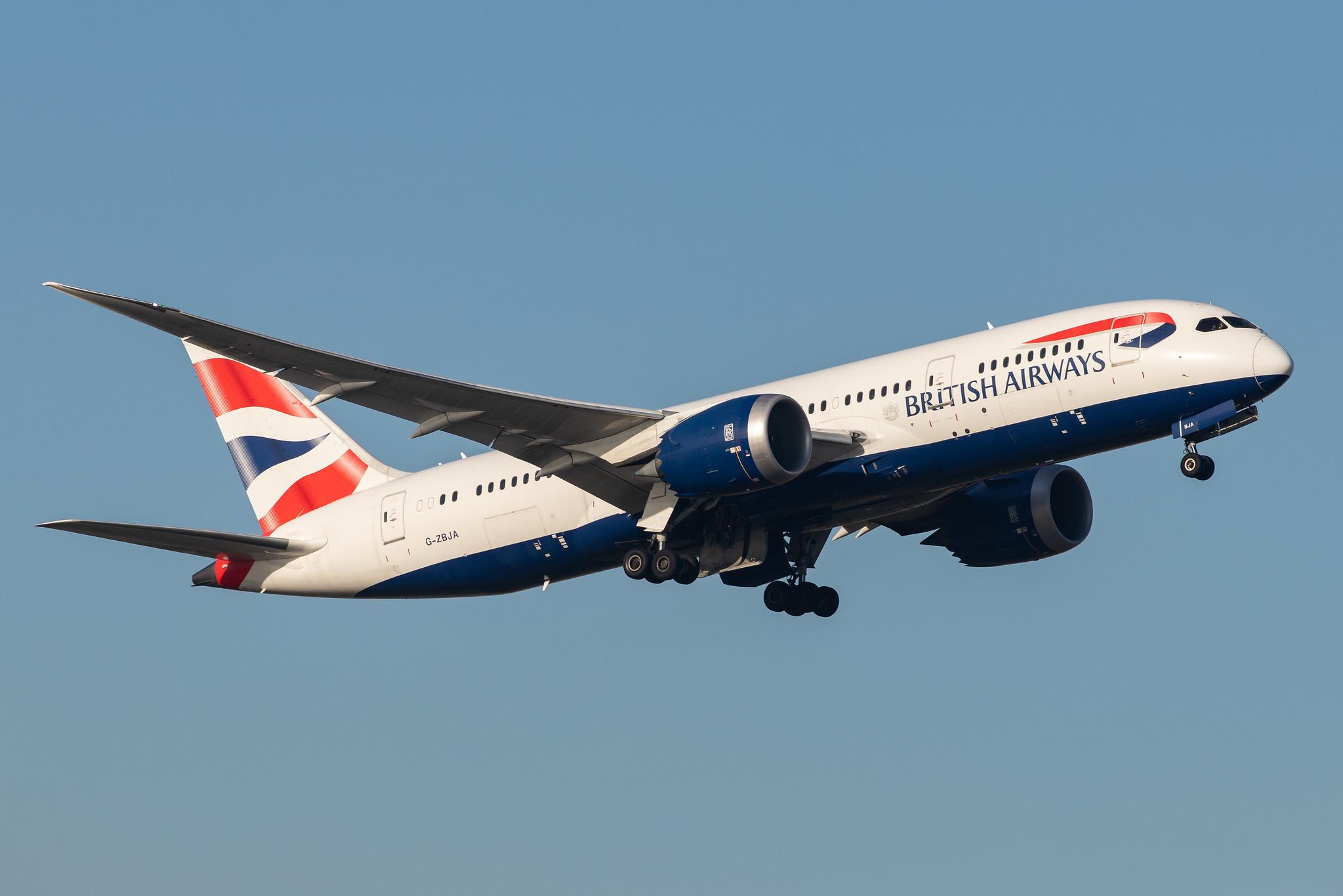 London Heathrow Airport: British Airways (BA / BAW) |  Boeing 787-8 Dreamliner B788 | G-ZBJA | MSN 38609