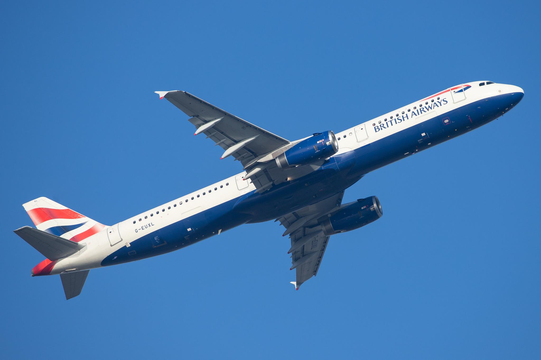 London Heathrow Airport: British Airways (BA / BAW) |  Airbus A321-231 A321 | G-EUXL | MSN 3254