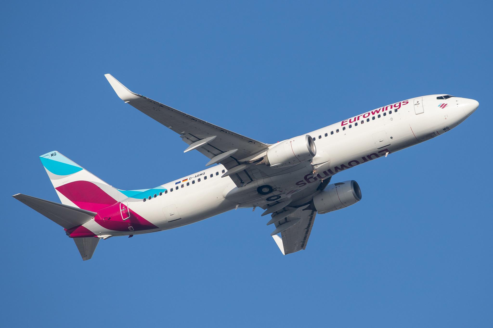 London Heathrow Airport: Eurowings (EW / EWG) | Operator: TUI fly |  Boeing 737-86J B738 | D-ABMQ | MSN 37780