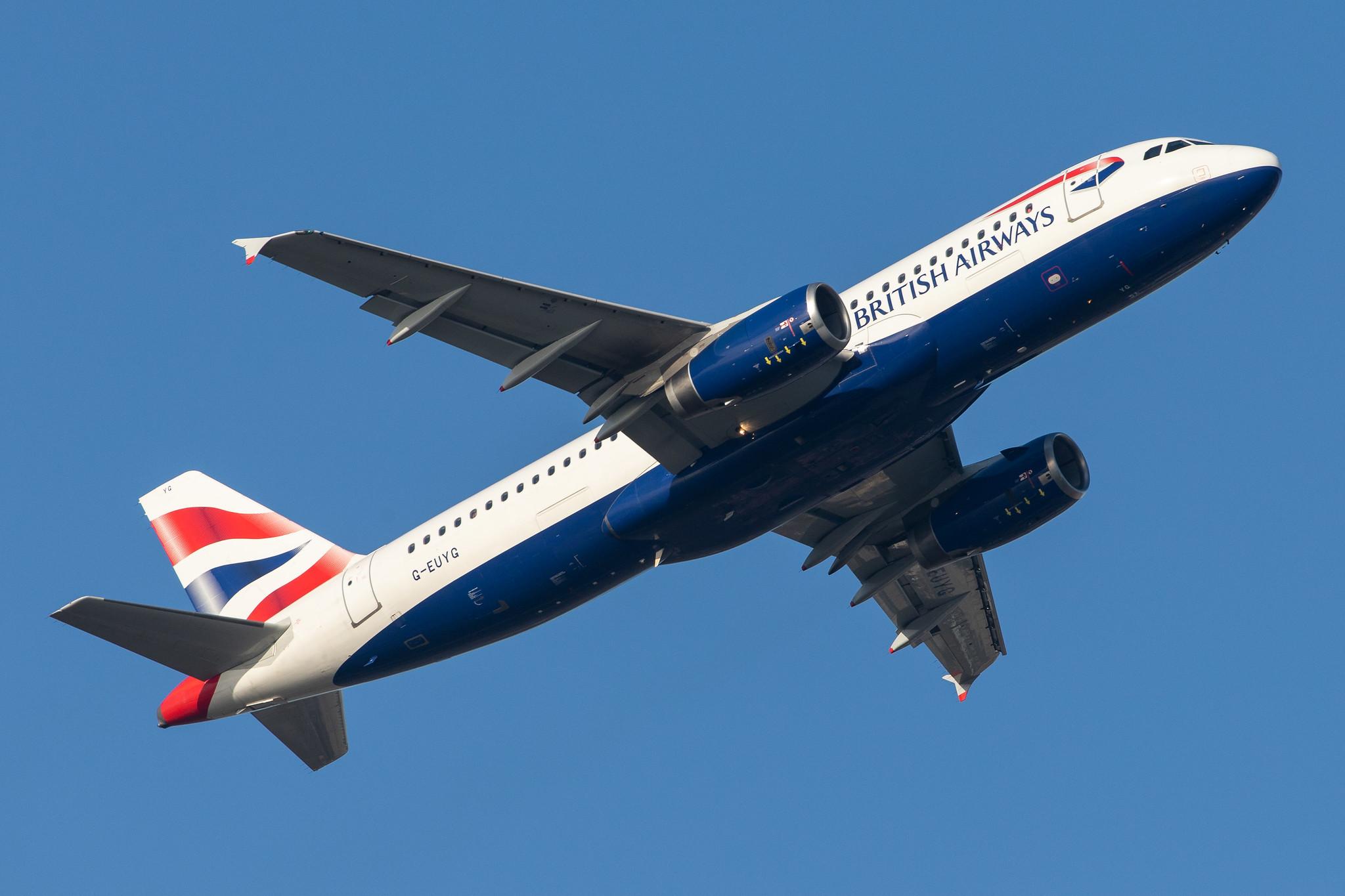 London Heathrow Airport: British Airways (BA / BAW) |  Airbus A320-232 A320 | G-EUYG | MSN 4238