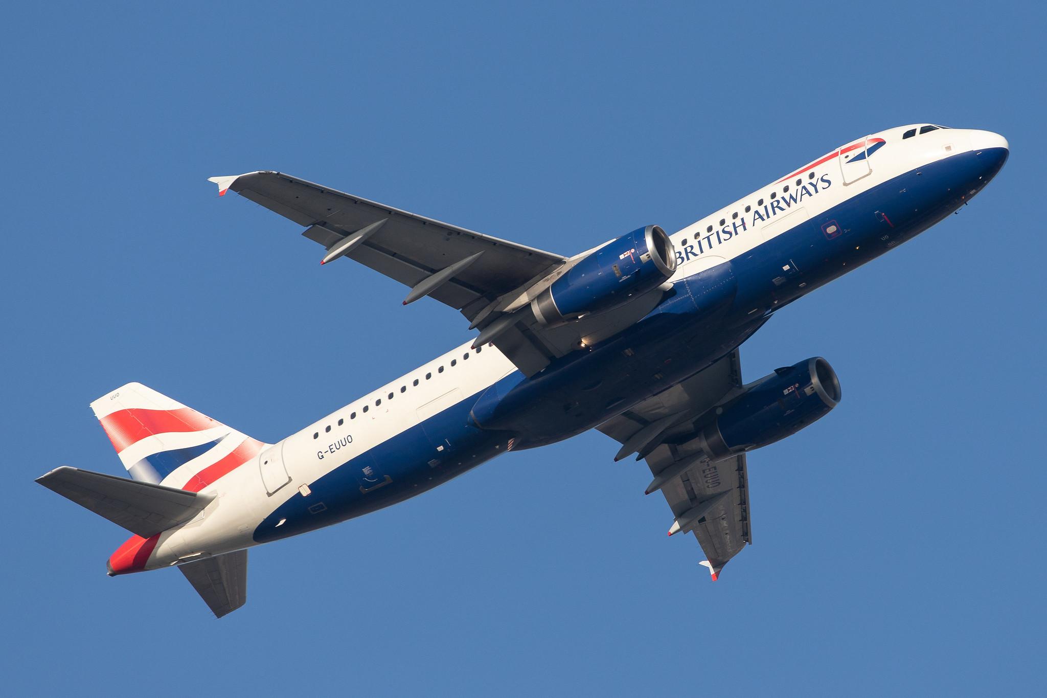 London Heathrow Airport: British Airways (BA / BAW) |  Airbus A320-232 A320 | G-EUUO | MSN 1958