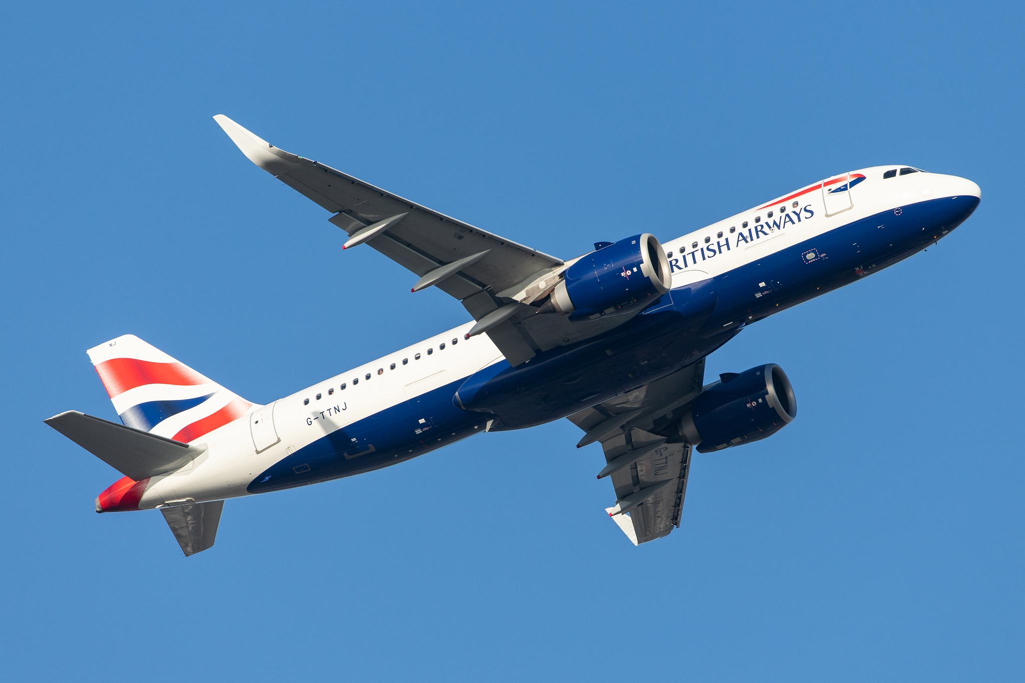 London Heathrow Airport: British Airways (BA / BAW) |  Airbus A320-251N A20N | G-TTNJ | MSN 8772