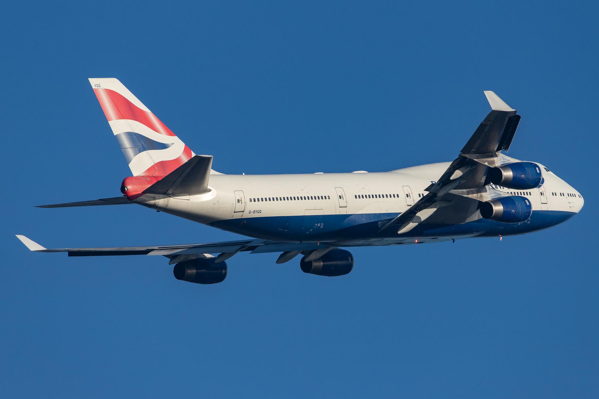 London Heathrow Airport: British Airways (BA / BAW) |  Boeing 747-436 B744 | G-BYGG | MSN 28859