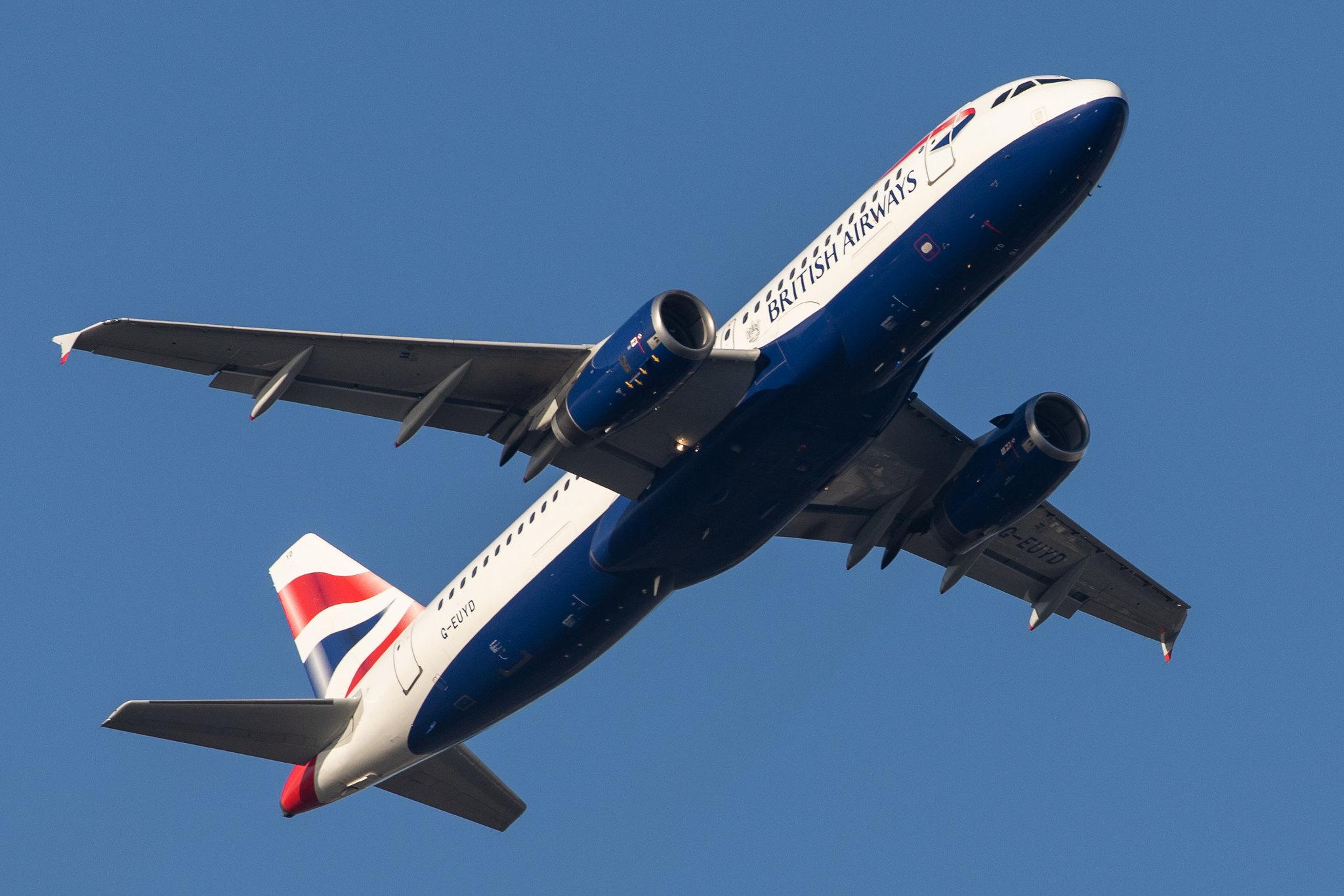 London Heathrow Airport: British Airways (BA / BAW) |  Airbus A320-232 A320 | G-EUYD | MSN 3726